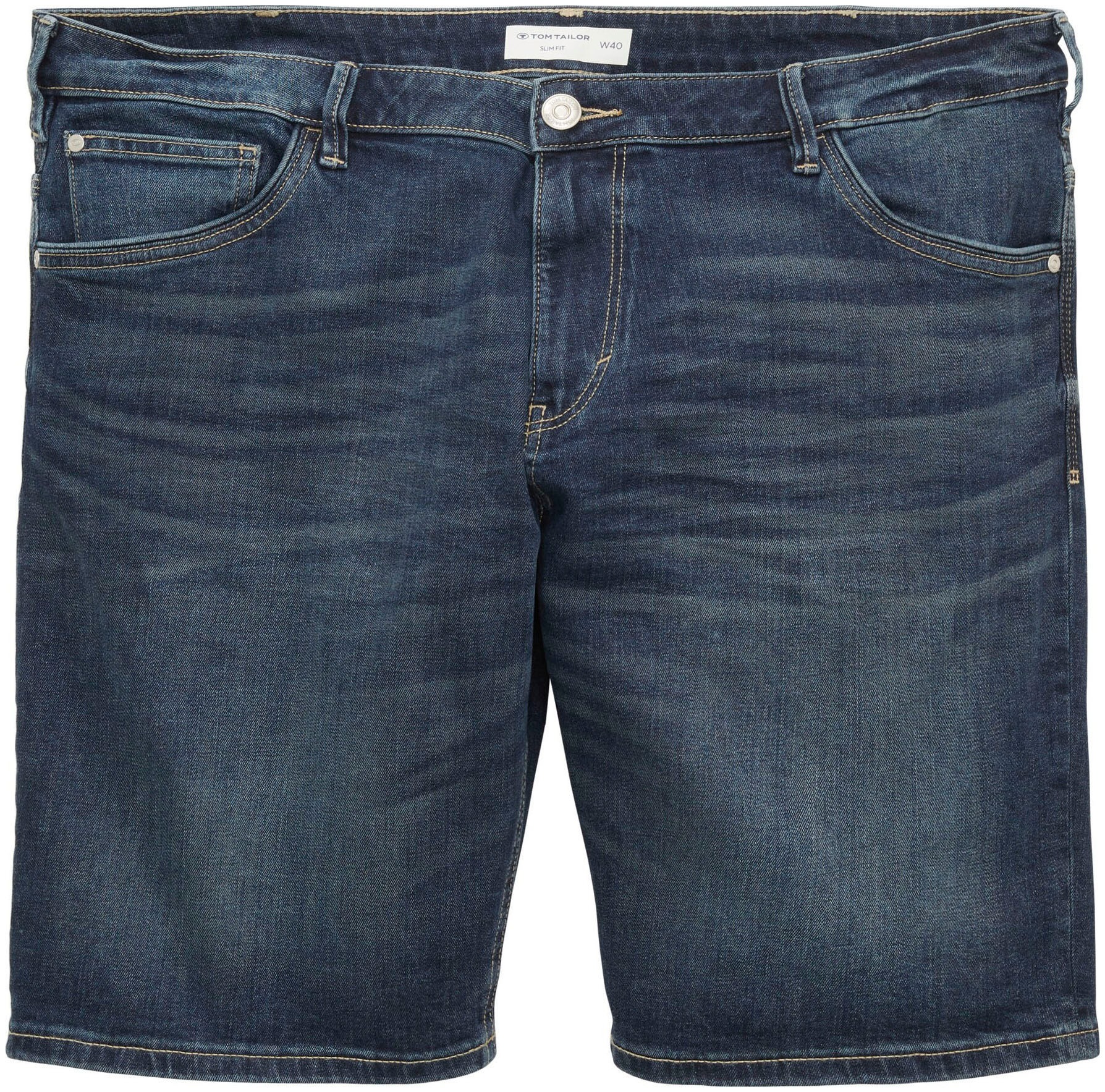 TOM TAILOR PLUS Jeansbermudas »Tom Tailor Men Plus Jeansbermudas Josh« mit leichter Waschung SV11911