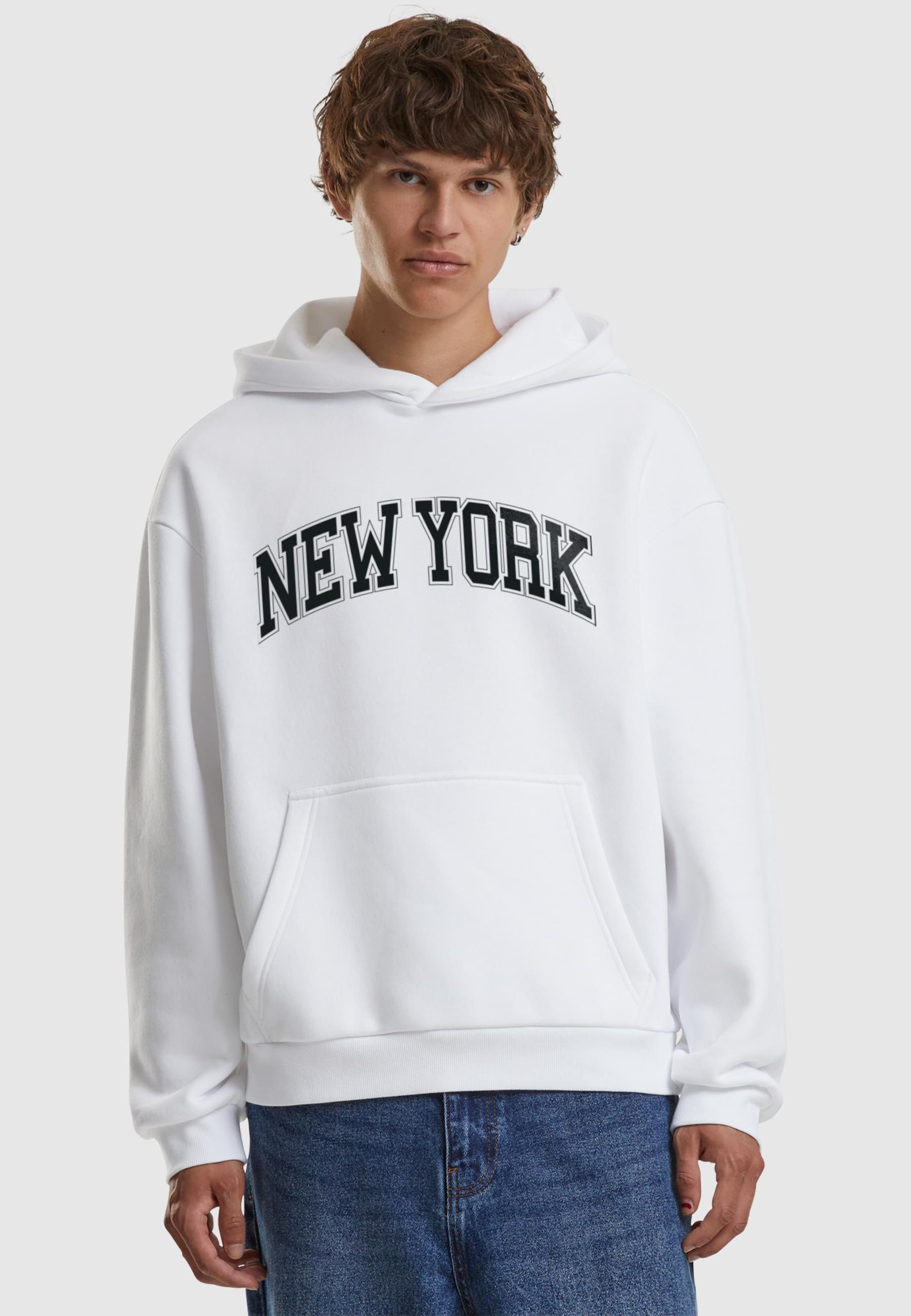 Thumbnail - MisterTee Kapuzensweatshirt "MisterTee New York Fluffy Hoody", (1 tlg.)