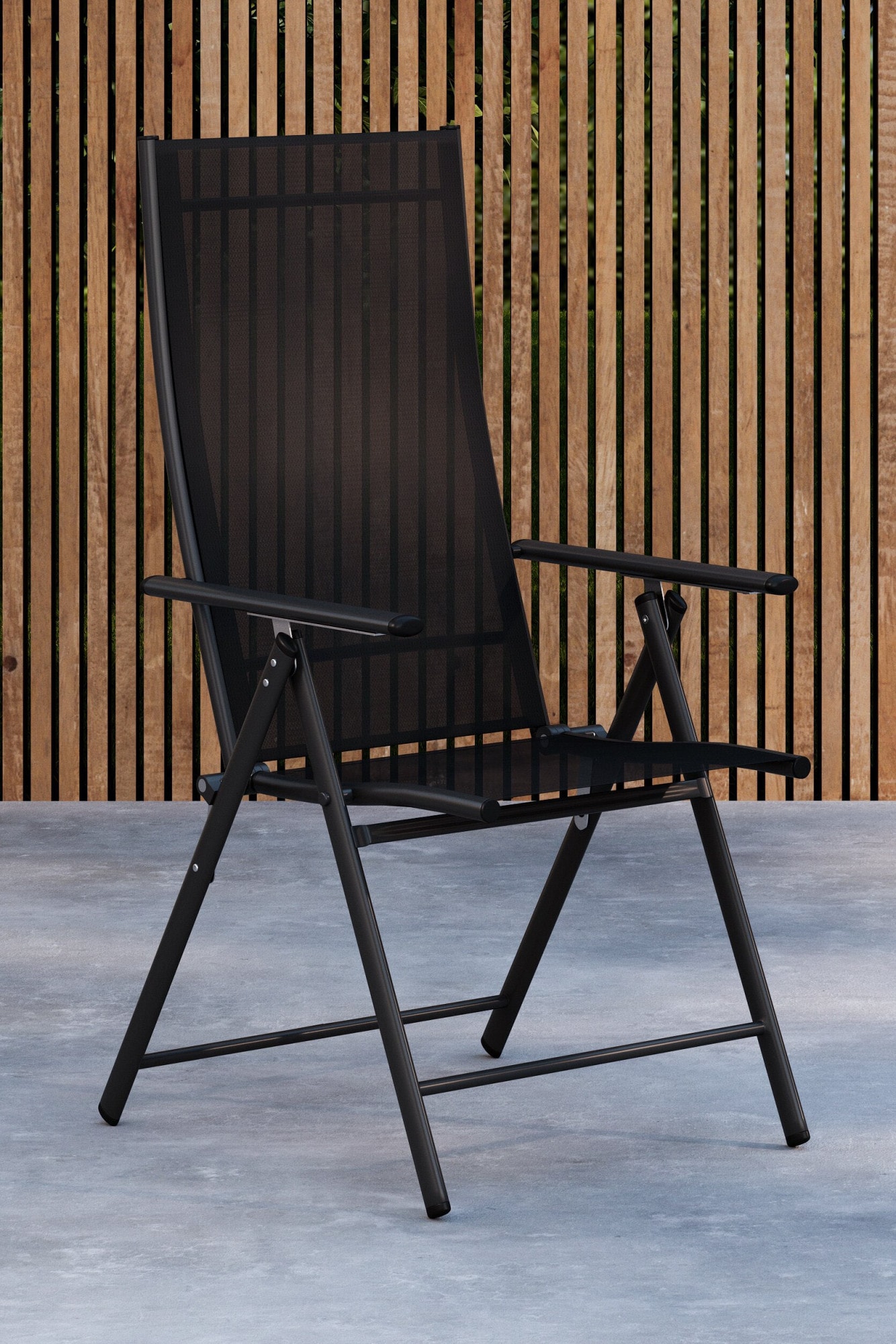 Venture Home Gartenstuhl "Levanzo, 2er-Set Gartenstühle klappbar, belastbar bis 110 kg" () Stuhlset, Stahlrahmen, Textilene-Sitz, klappbar, verstellbare Lehne