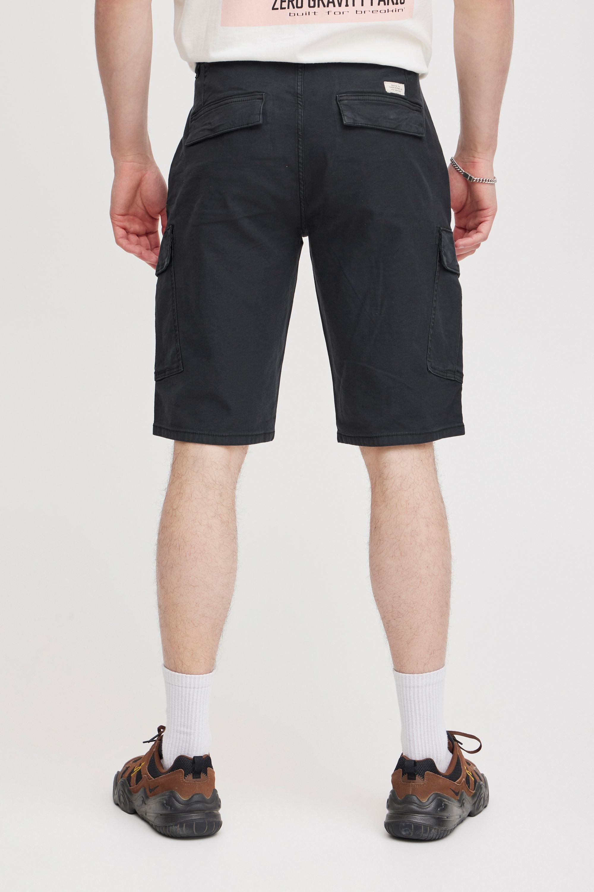 Cargoshorts BLEND "Cargoshorts BHWoven", Herren, Gr. XL, N-Gr, schwarz, Obermaterial: 98% Baumwolle CO. 2% Elasthan EL., Hosen 6