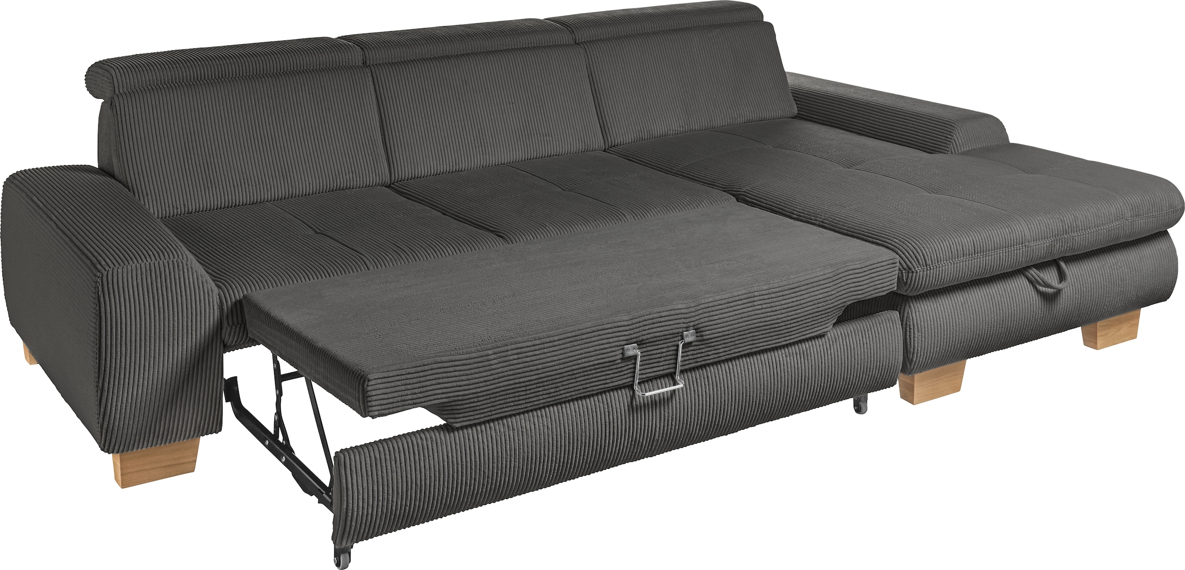 set one by Musterring Ecksofa »SO 3400«, mit Canape und verschiedenen Funktionen, Kaltschaum, B307 x T195 cm