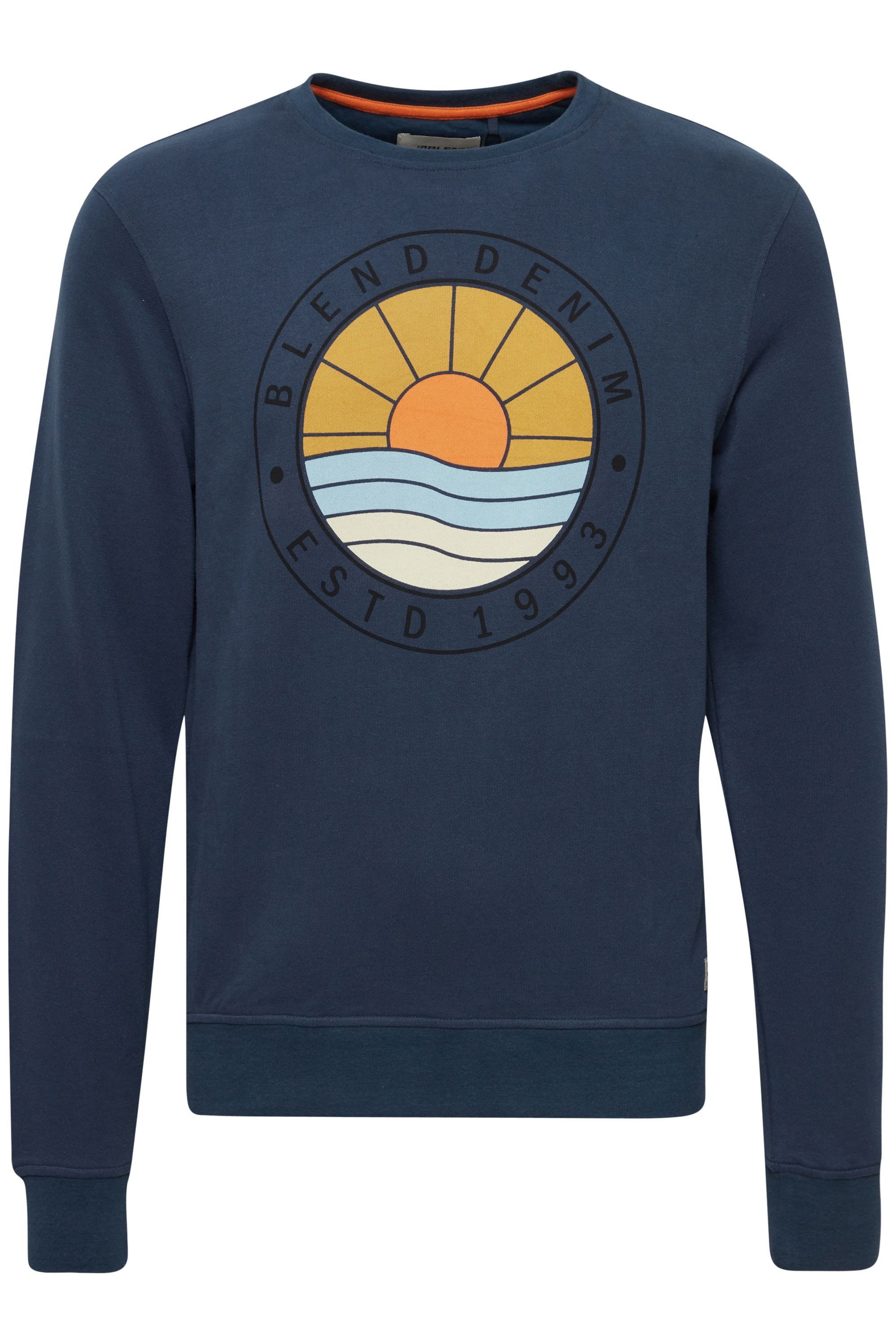 Blend Longpullover "BHClios" Klassisches Sweatshirt mit Rundhalsausschnitt günstig online kaufen