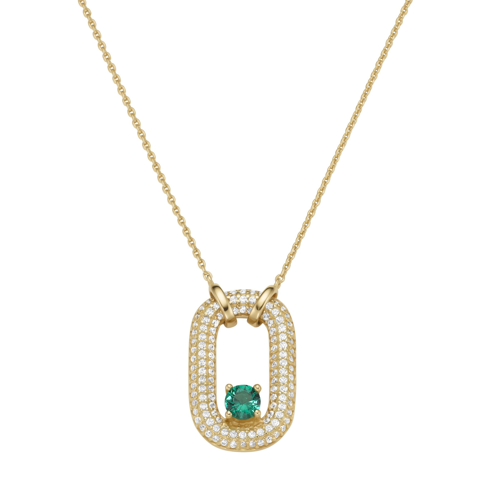GIORGIO MARTELLO MILANO Collier »mit Zirkonia und Kristallstein, Silber 925«