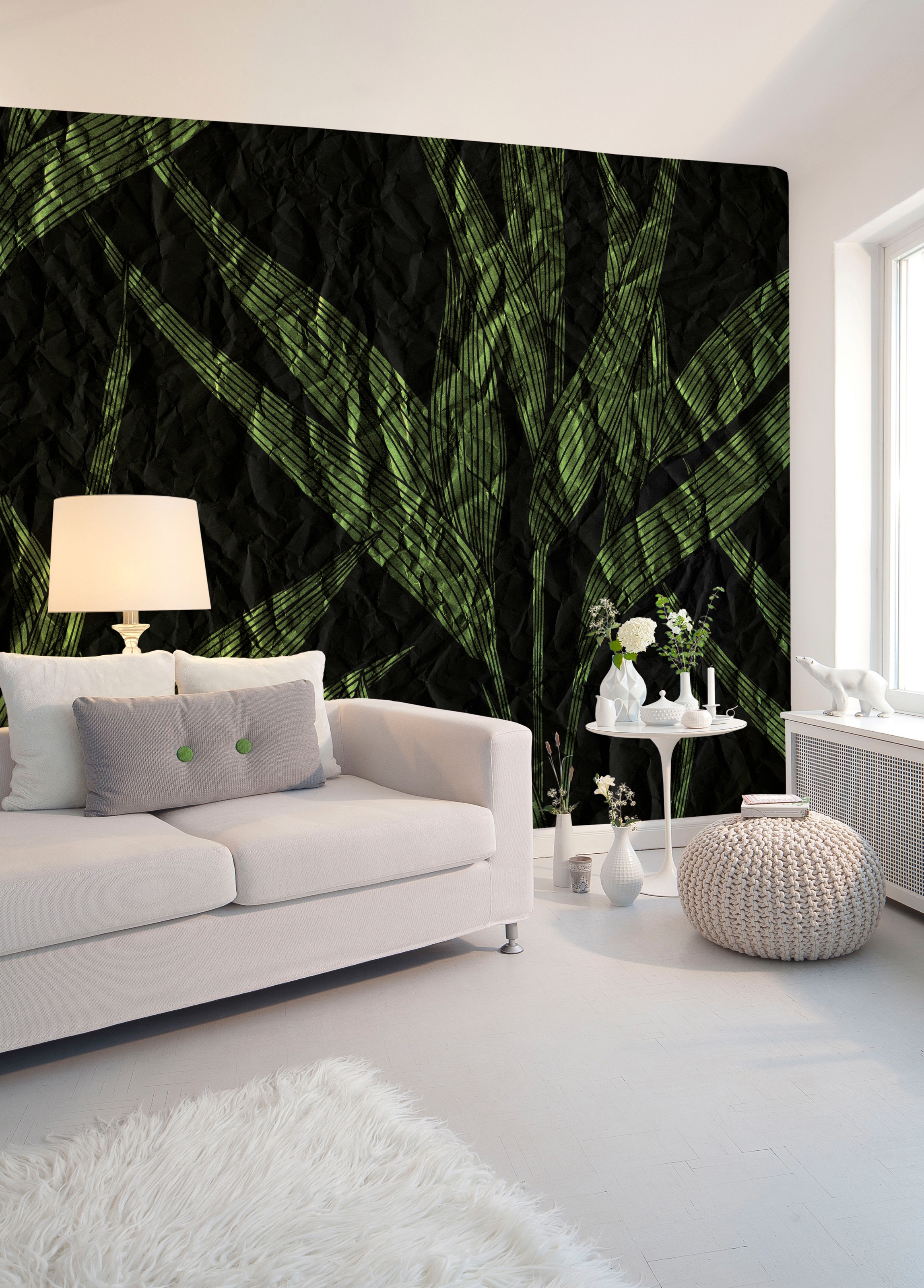 Architects Paper Fototapete »Atelier 47 Paper Leaves 3«, floral, Vlies, Wand, Schräge, Decke
