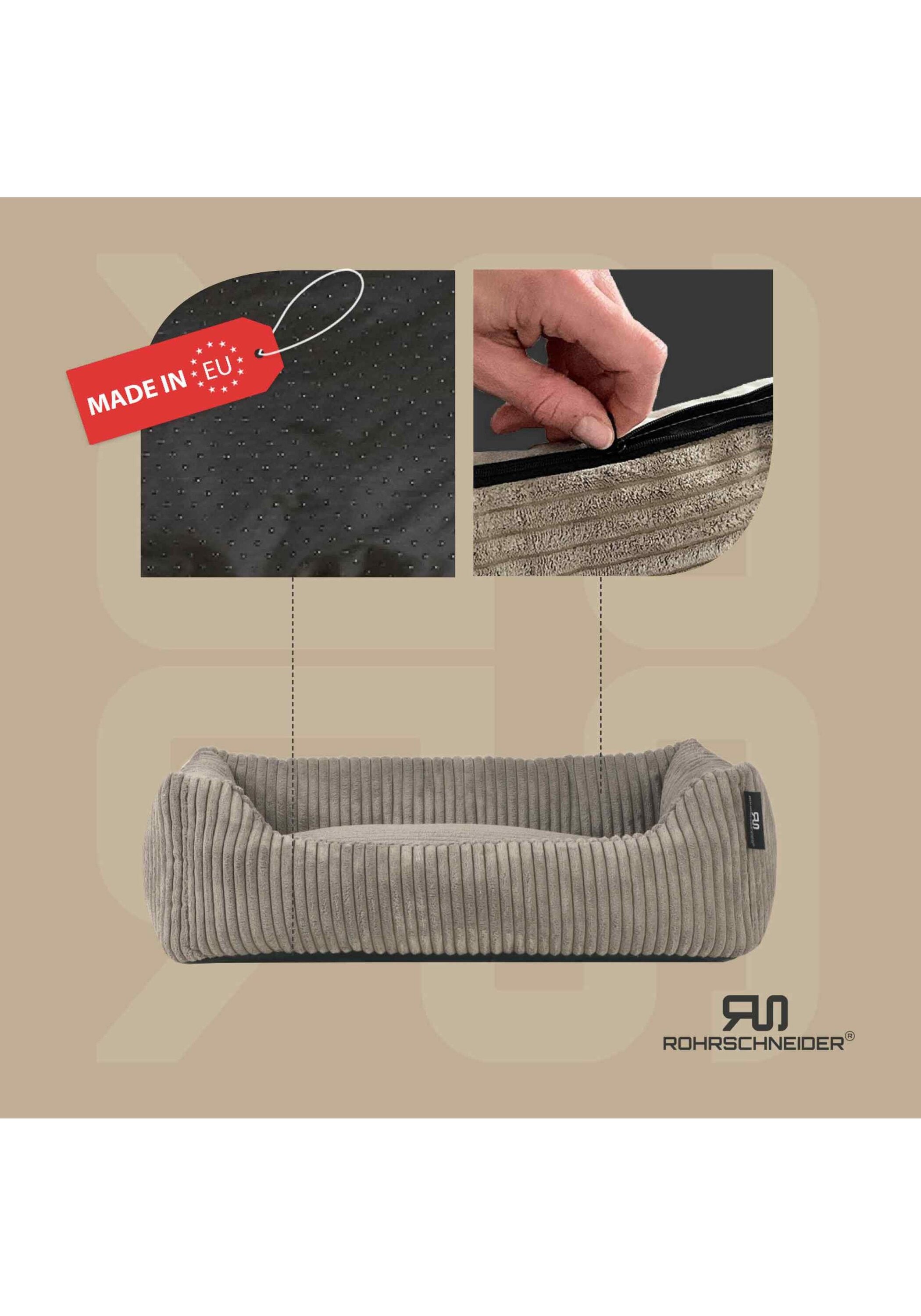 Rohrschneider Tierbett »Tierbetten Hundebett Cord 1er Pack«
