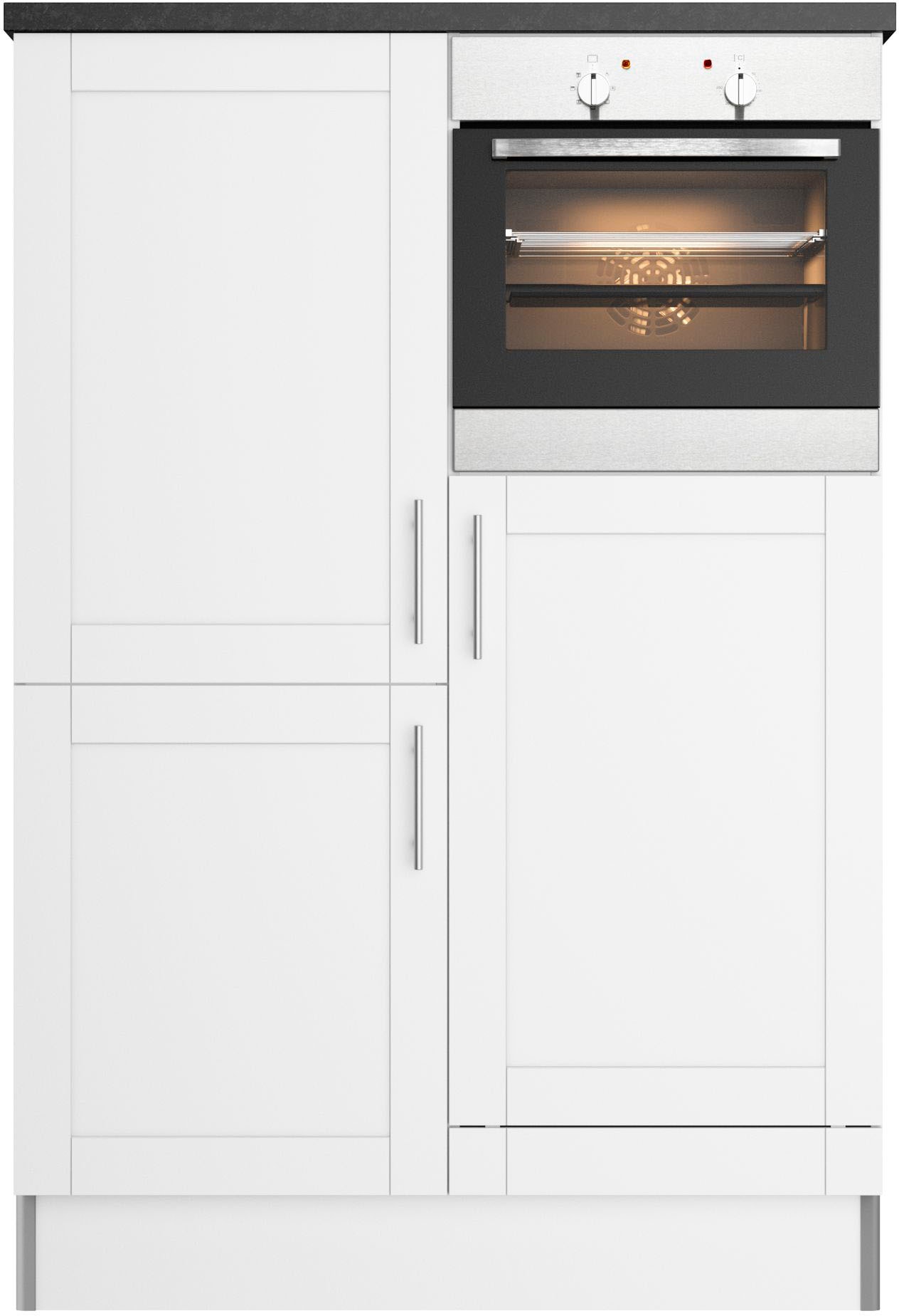 KOCHSTATION Küche »KS-Ahus, Hochschrankmodul«, Breite 120 cm,wahlweise mit E-Geräten,Soft-Close-Funktion