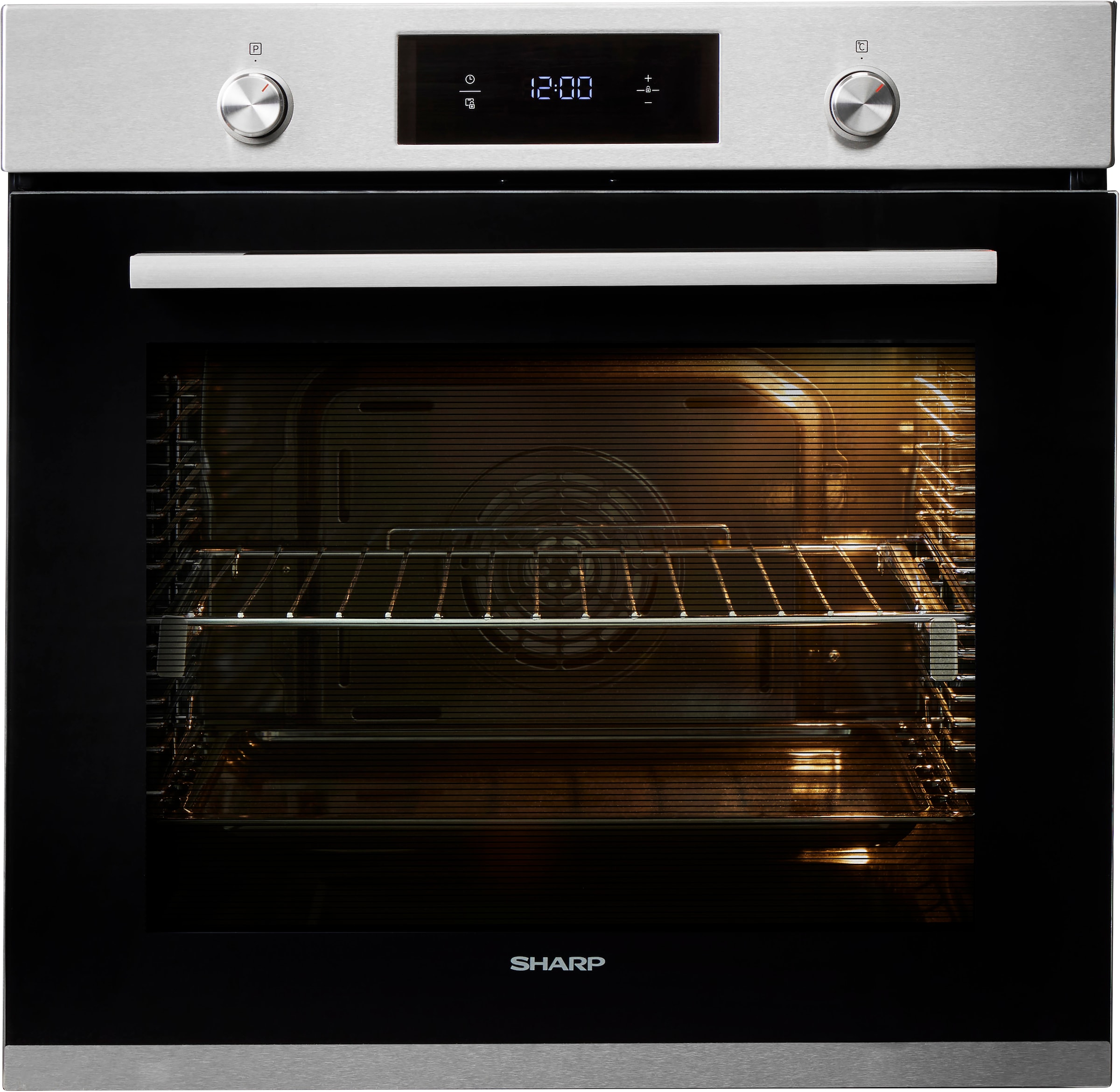 Sharp Einbaubackofen  »K-71P28INM-EU«, mit Vollauszug, Pyrolyse-Selbstreinigung, Pyrolytische Reinigung