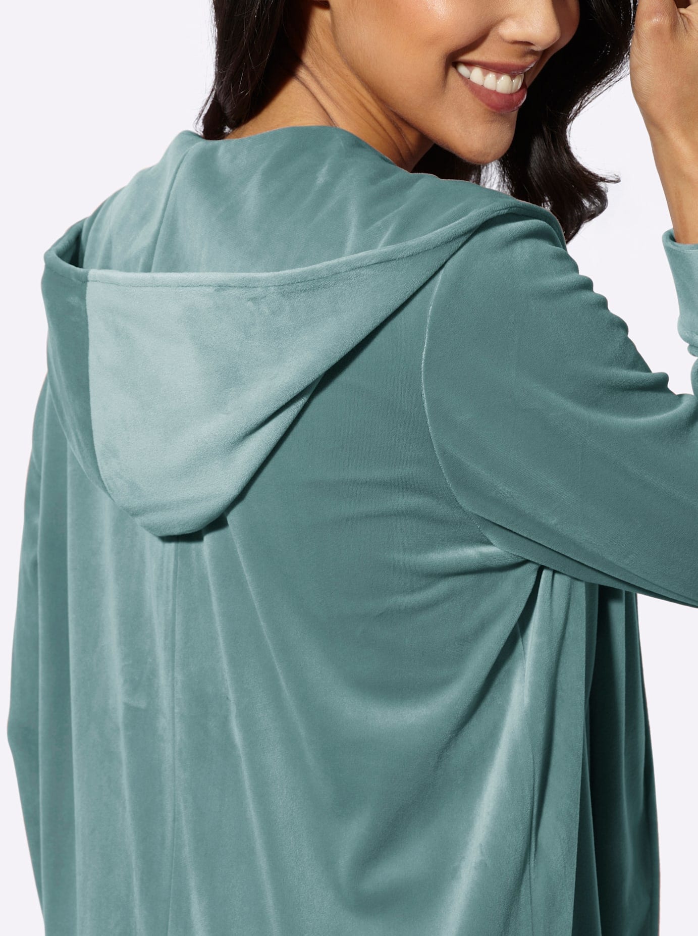   Nickijacke mit Kapuze