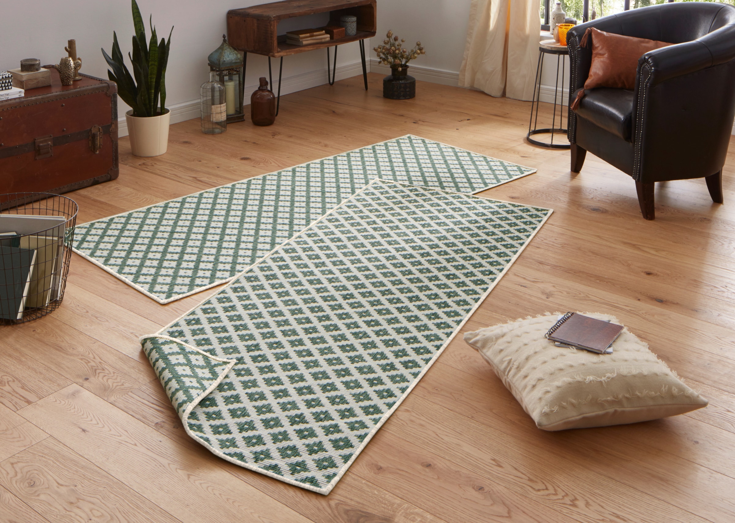 HANSE Home Teppich "Nizza Wendeteppich" rechteckig 5 Höhe In-& Outdoor, Wet günstig online kaufen