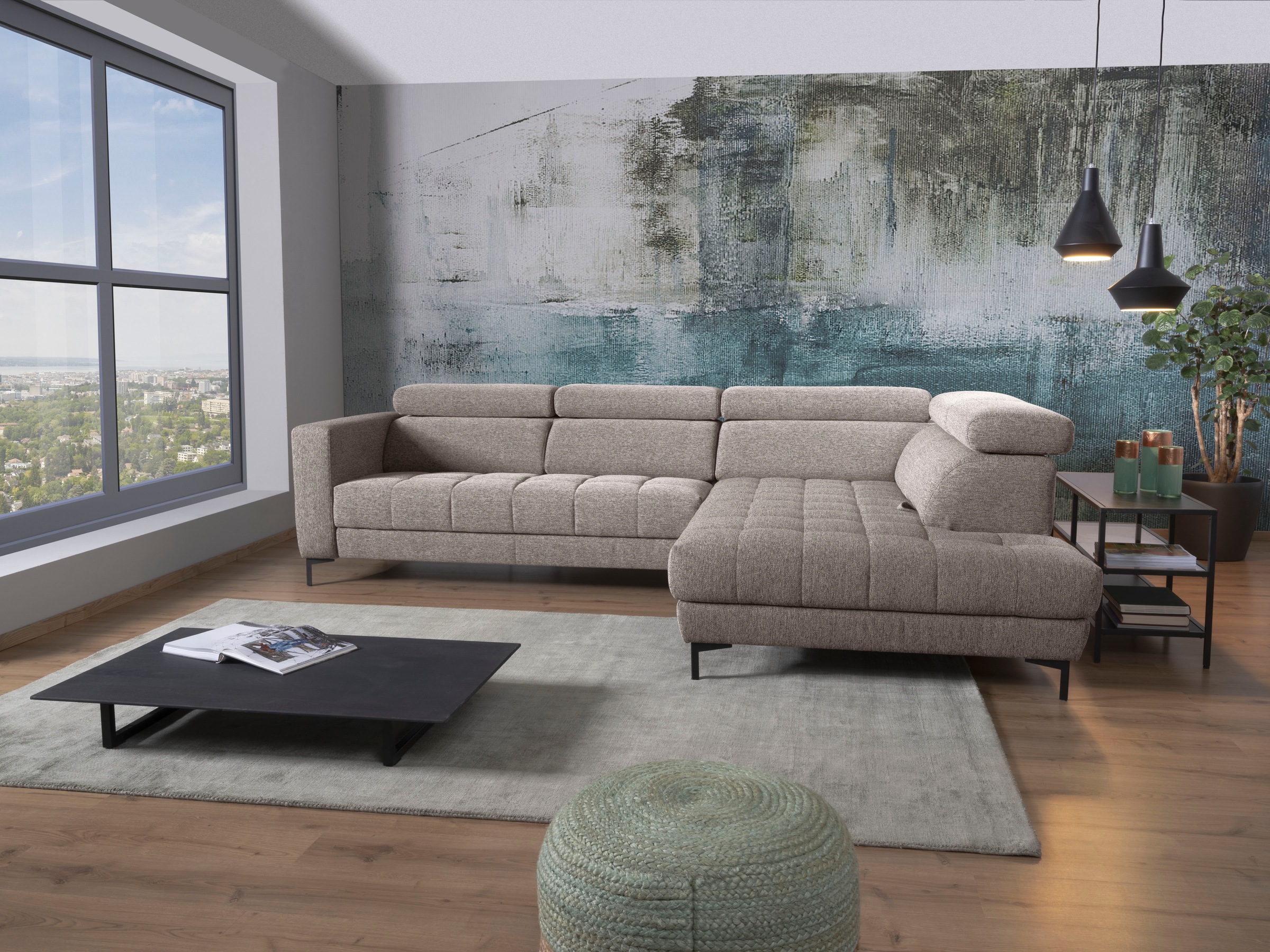 alina Ecksofa "Bahira" Inkl. Rückenlehnen- und Sitztiefenverstellung, Breit günstig online kaufen