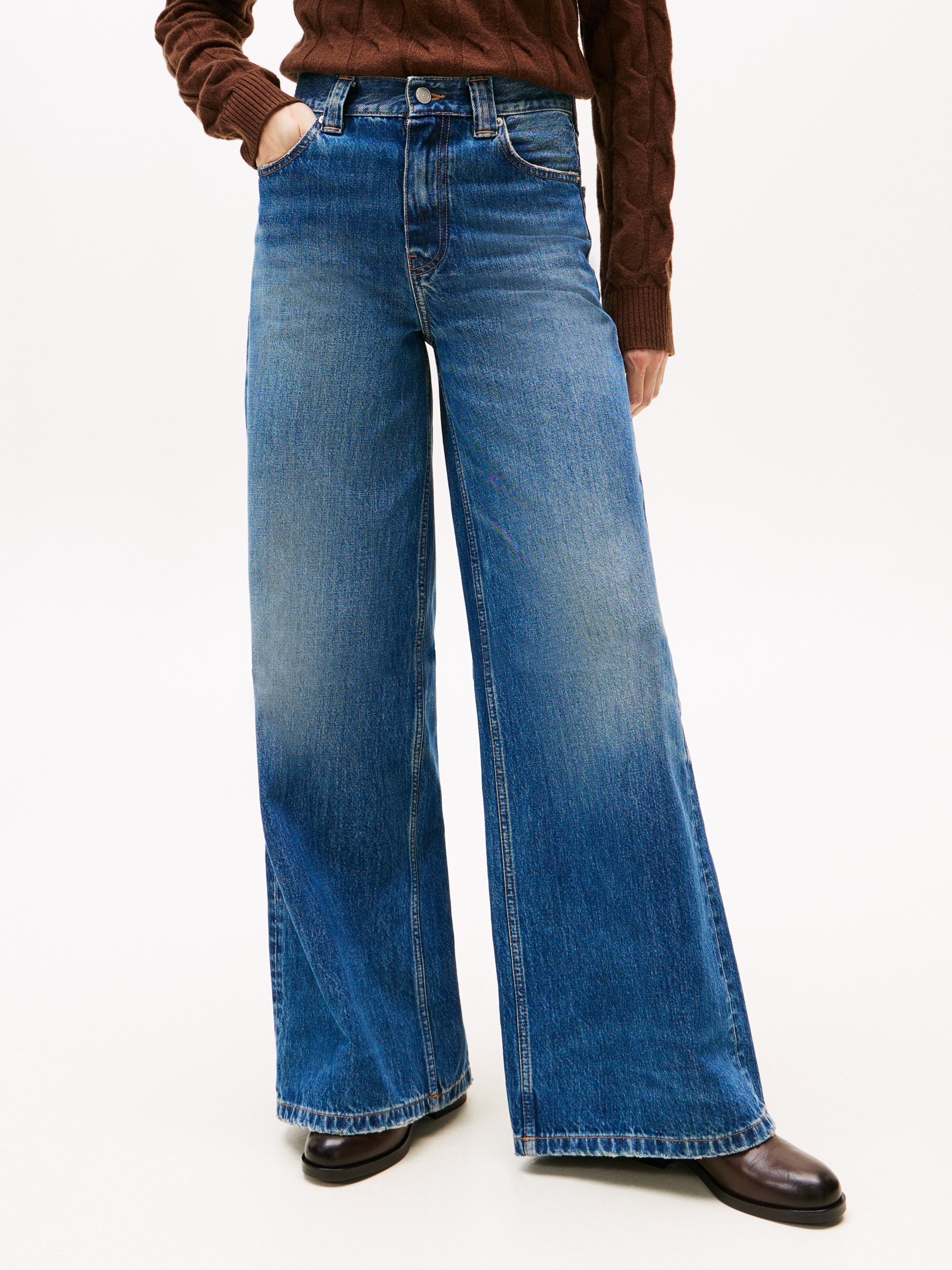 Tommy Hilfiger High-waist-Jeans "DNM KRIS 70s WIDE LEG HW" günstig online kaufen
