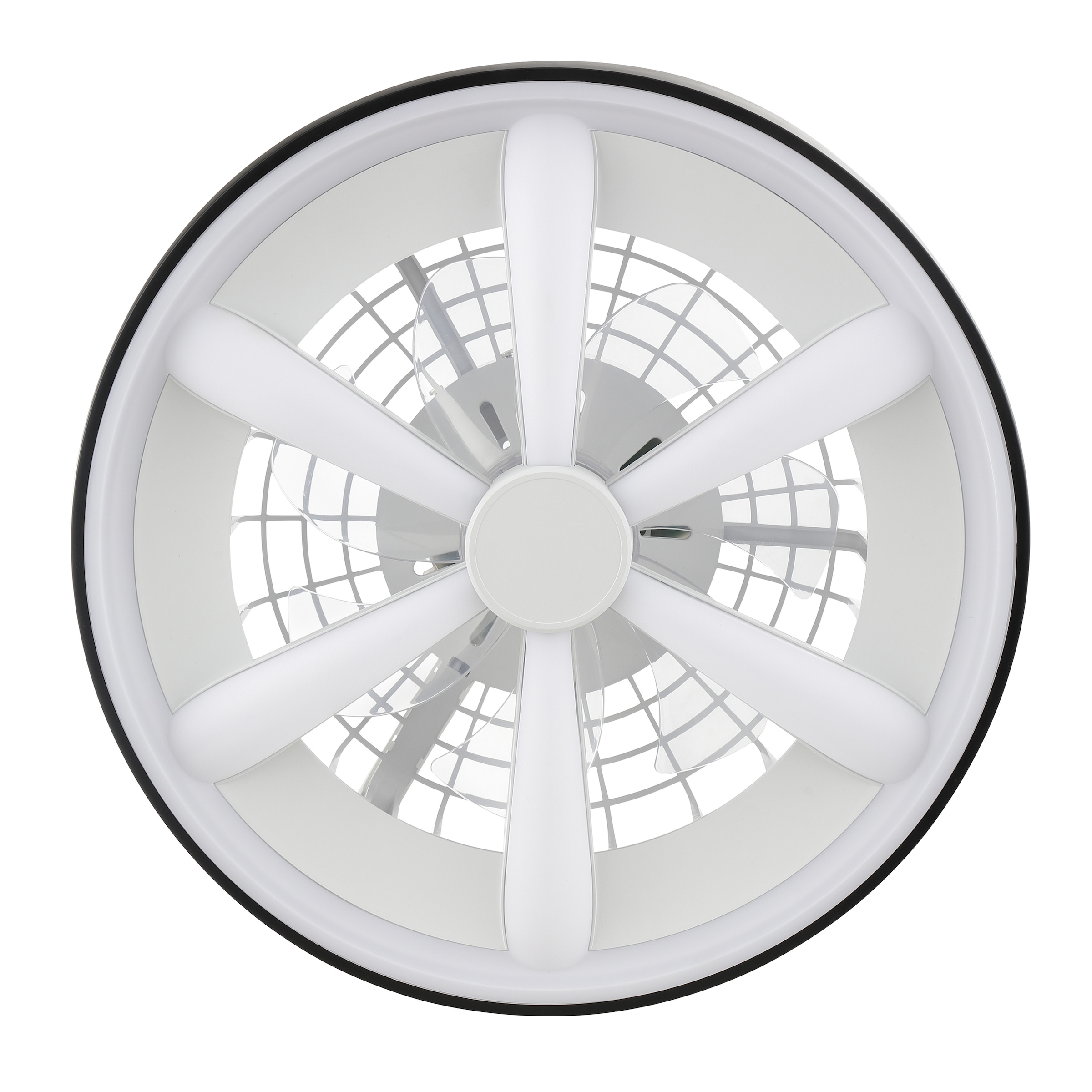 Brilliant LED Deckenleuchte »Gaiano«, 1 flammig, Ø 48cm mit Ventilator, 6400 lm, dimmbar, RGB, 2700-6500 K