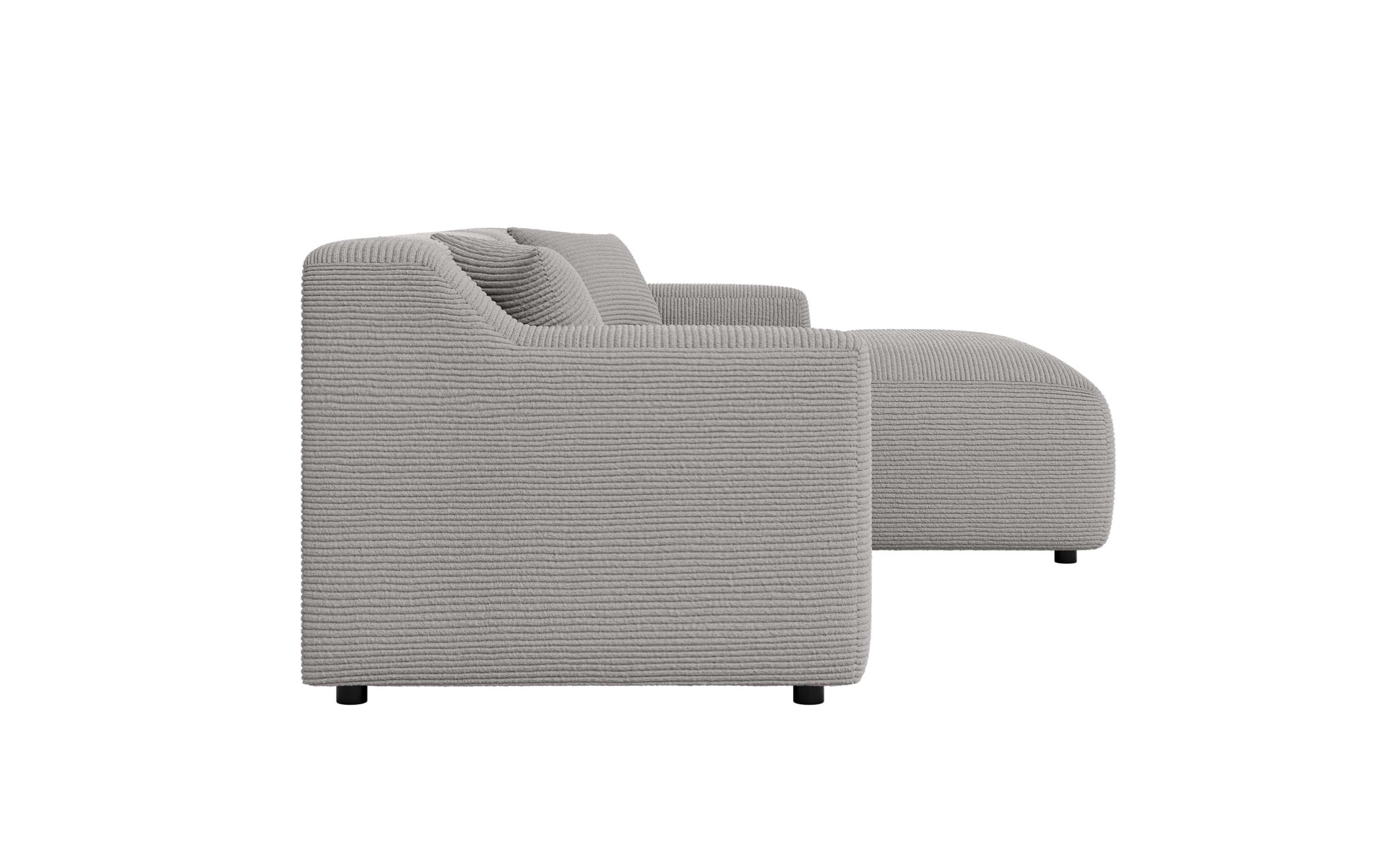 Home affaire Ecksofa »LILLIANA Designsofa, L-Form mit Recamiere rechts/links bestellbar«, L-Form mit Wellenunterfederung, Maße B/T/H: 256/160/76 cm