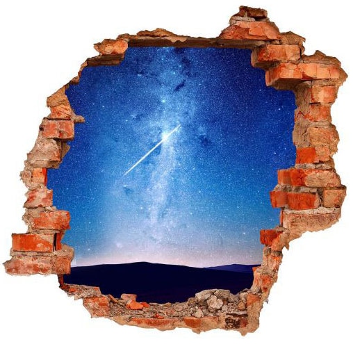 Wall-Art Wandtattoo Sticker 3D | BAUR kaufen (1 St.) Mond »Sterne Himmel«