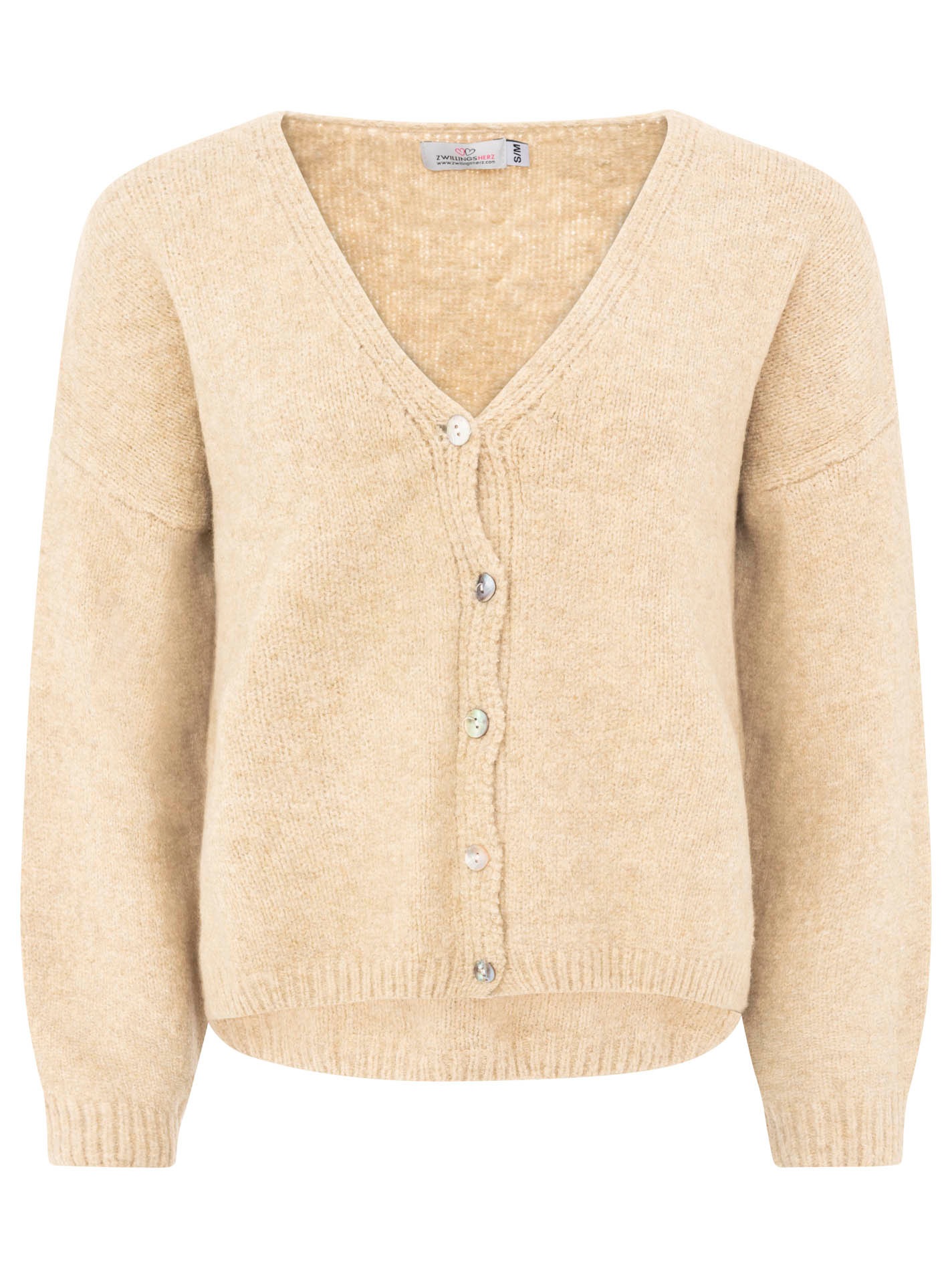 Zwillingsherz Strickjacke ""Knöpfe"" kuschelig, mit kleinen Knöpfen und Wol günstig online kaufen