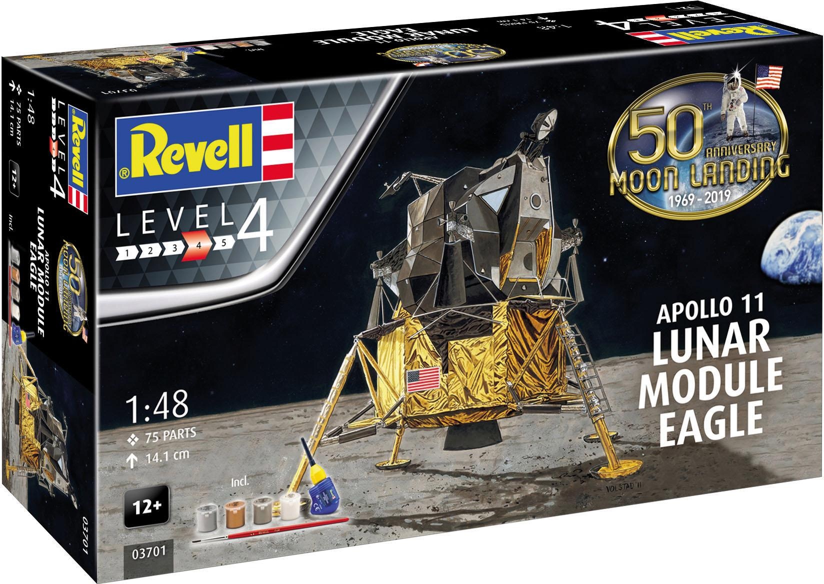 Revell® Modellbausatz »Apollo 11 Lunar Module Eagle«, 1:48, Jubiläumsset mit Basis-Zubehör