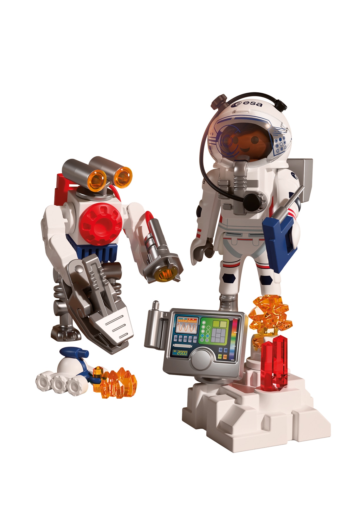 Playmobil® Konstruktions-Spielset »ESA: Astronaut mit Roboter (72014), City Action«