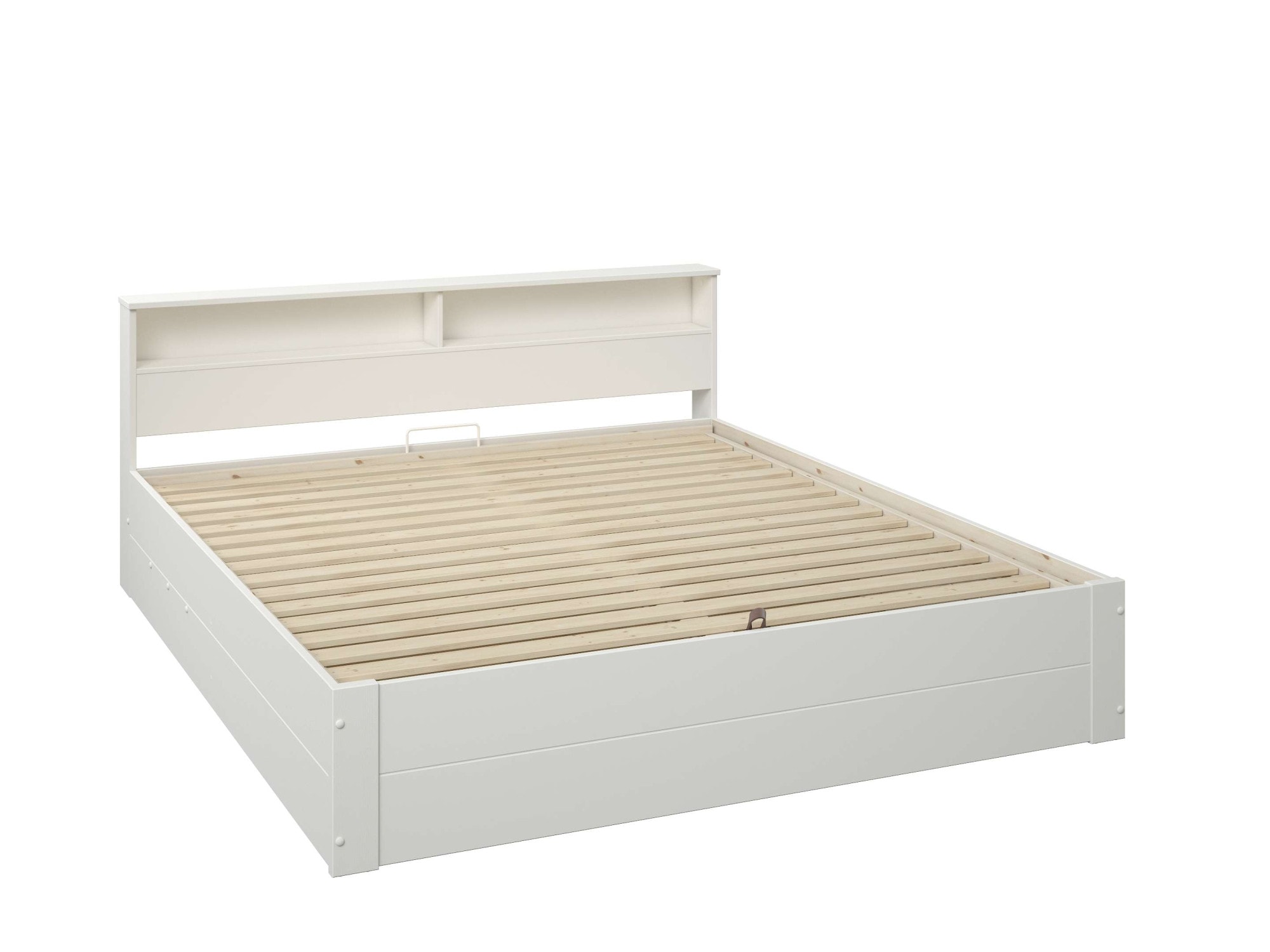 Home affaire Stauraumbett »MAREILLES«, (140x200cm und 180x200cm), Massivholz, Hebemechanismus, Stauraum im Kopfteil und unter dem Bett