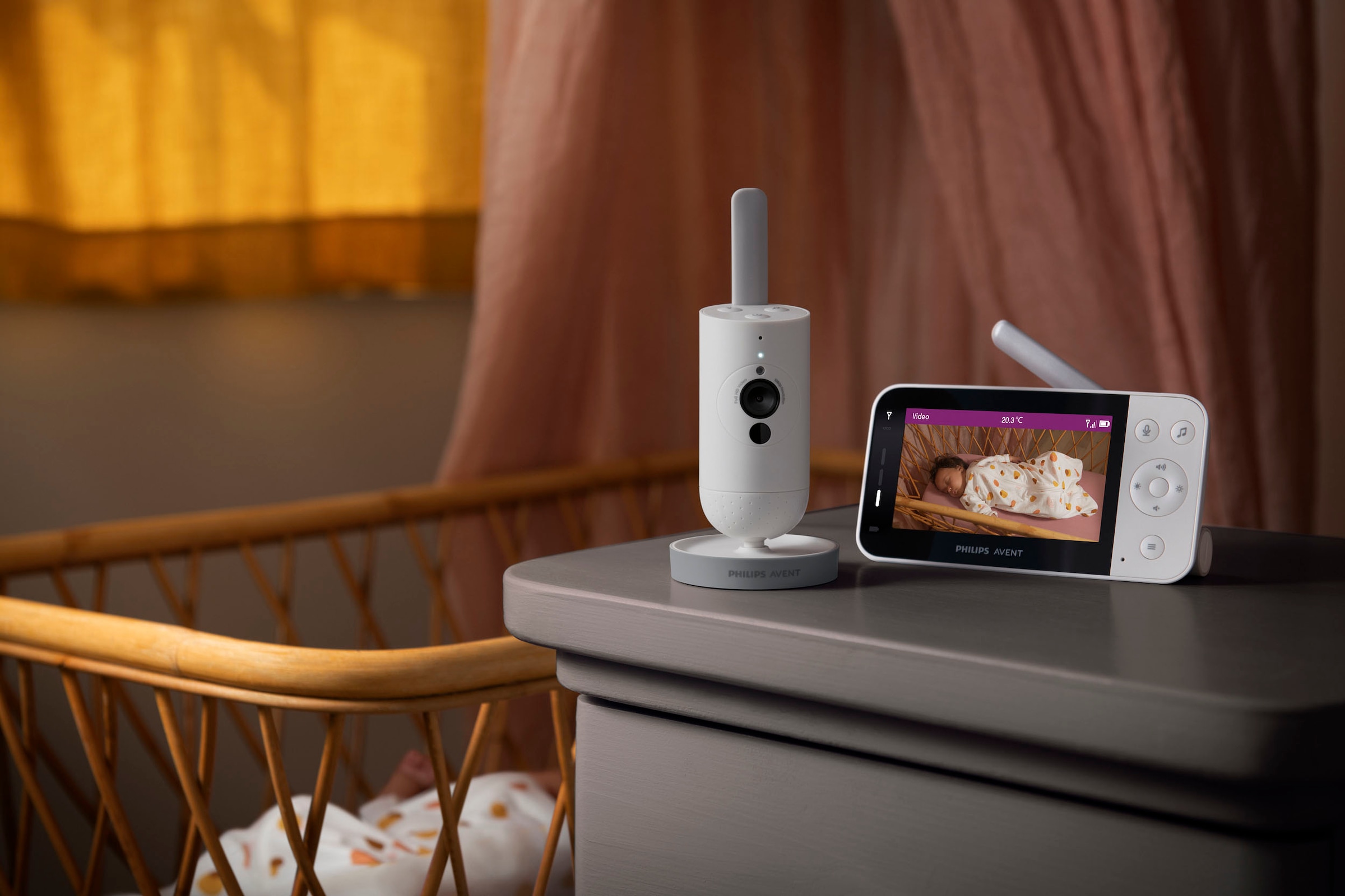 Philips AVENT Babyphone »Connected SCD923/26 Video«, mit Full-HD-Kamera, Reichweite von 400 Metern und Gegensprechfunktion