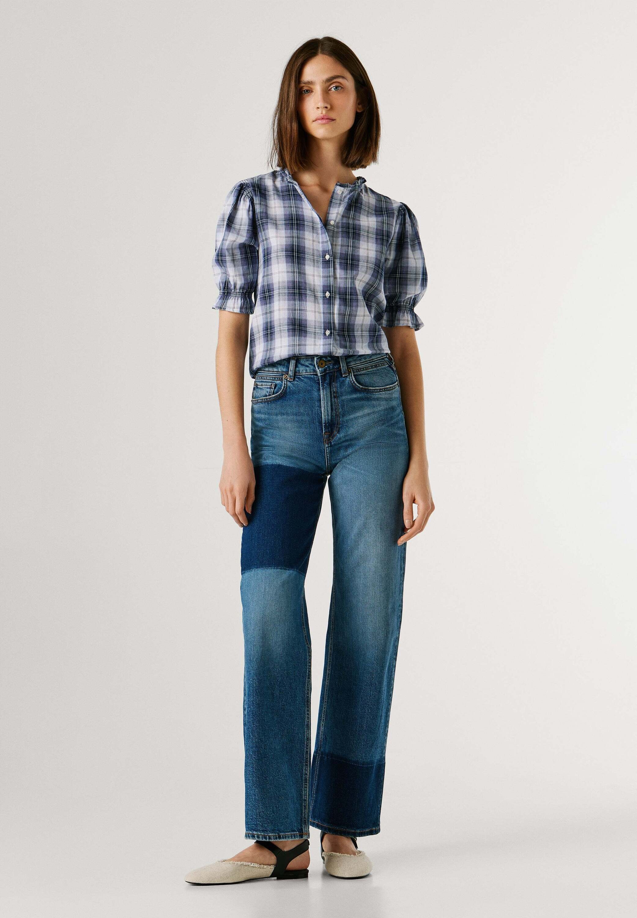 Pepe Jeans Straight-Jeans »trousers STRAIGHT JEANS UHW LEXA MID DARK«