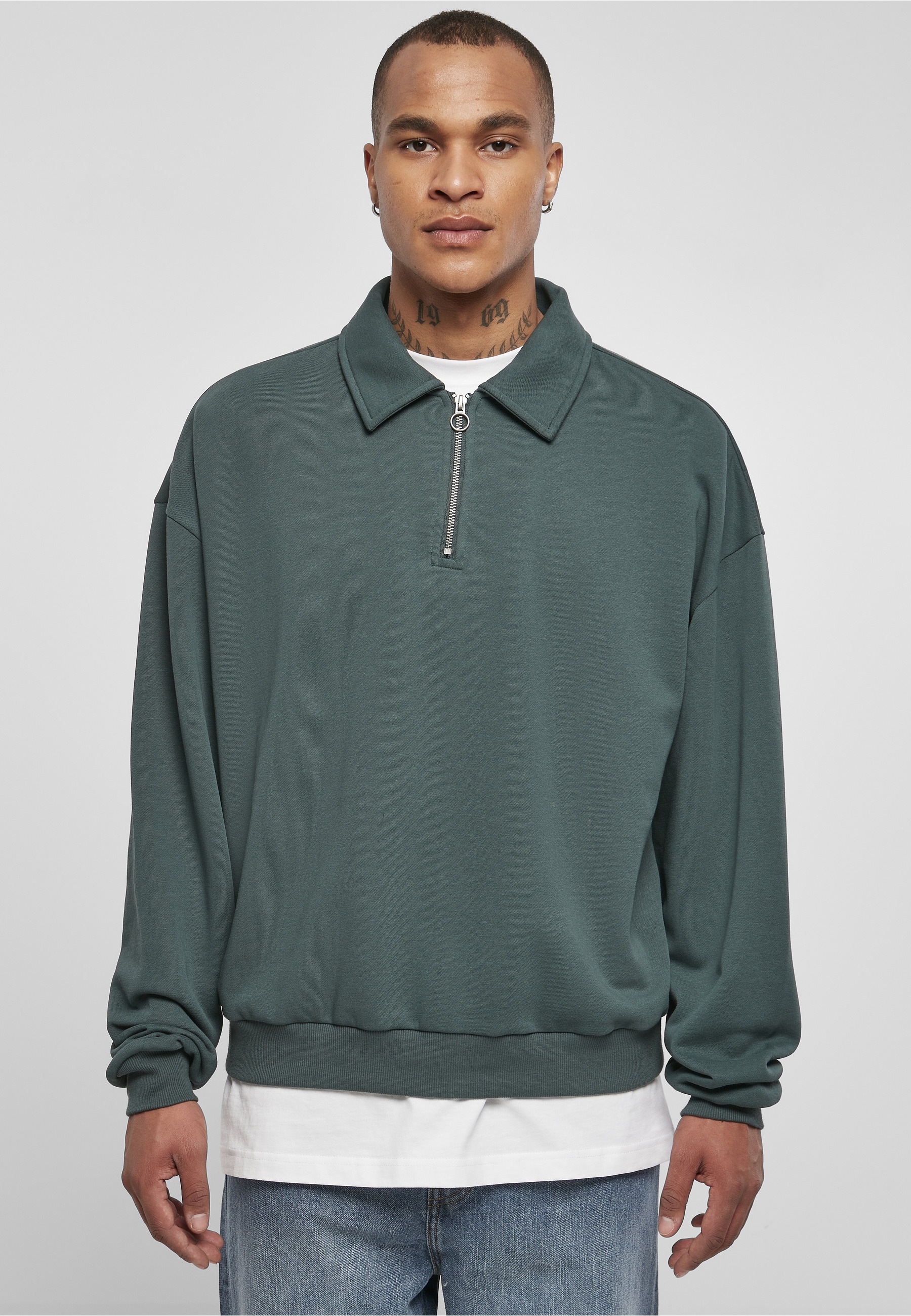 URBAN CLASSICS Sweater »Urban Classics Herren Shirt Collar Crew«, 1
