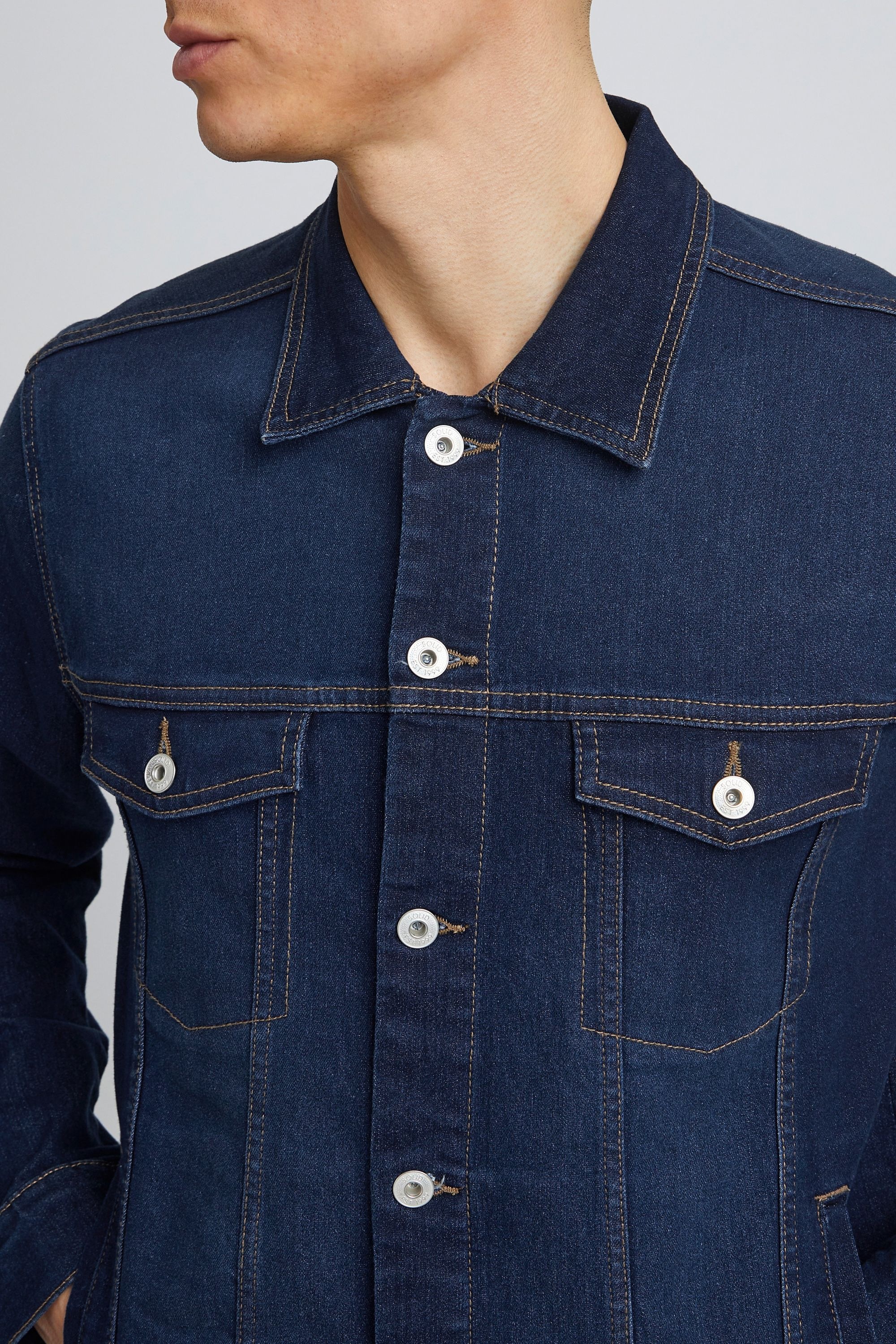 !Solid Jeansjacke »Jeansjacke SDHuxley«, ohne Kapuze