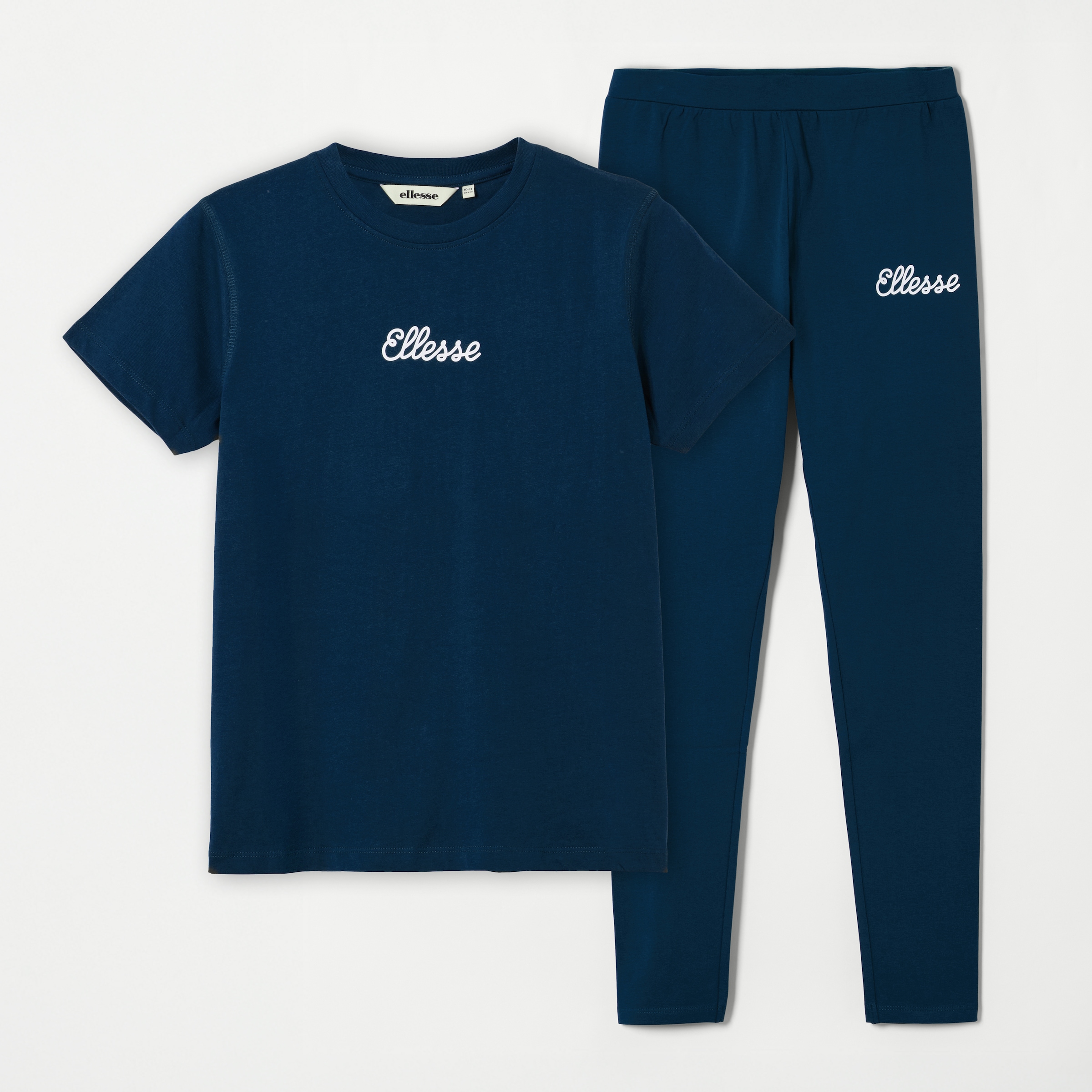 ELLESSE Kinder T-Shirt & Shorts "SALETTA T-SHIRT & LEGGING SET"navy, Gr. 140, Obermaterial: 95% Baumwolle, 5% Elasthan, KOB Set-Artikel, für Mädchen