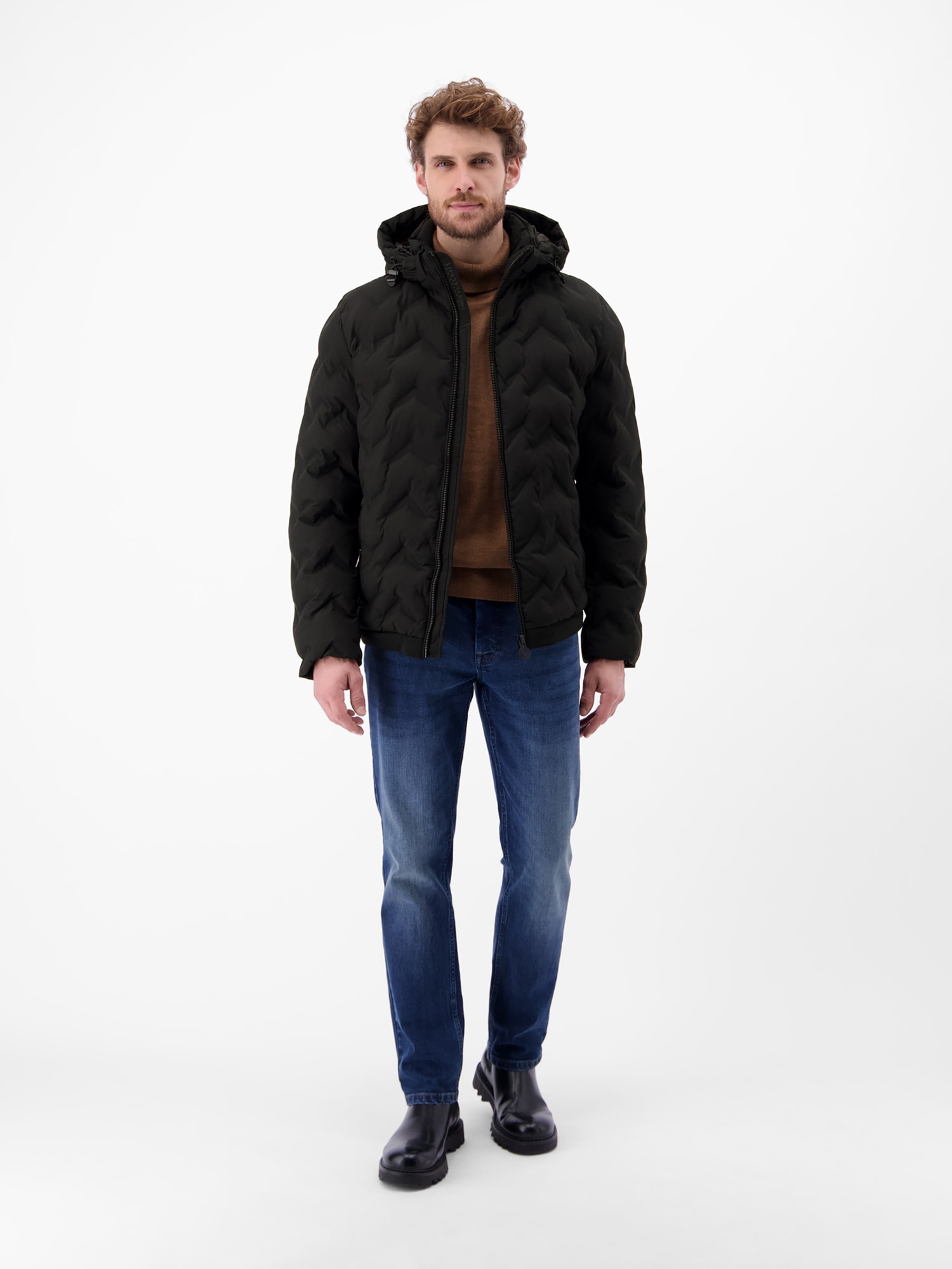 LERROS Steppjacke »LERROS Herren Funktions-Steppjacke« mit Kapuze Wasser- und windabweisend, atmungsaktiv