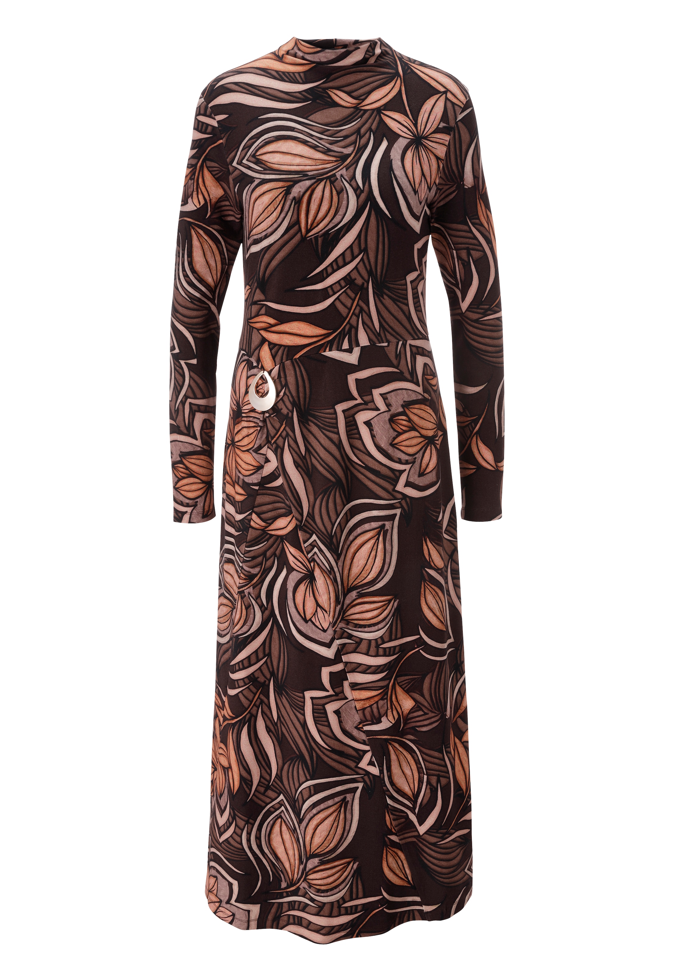 Aniston SELECTED Midikleid mit kleinem Stehkragen - NEUE KOLLEKTION