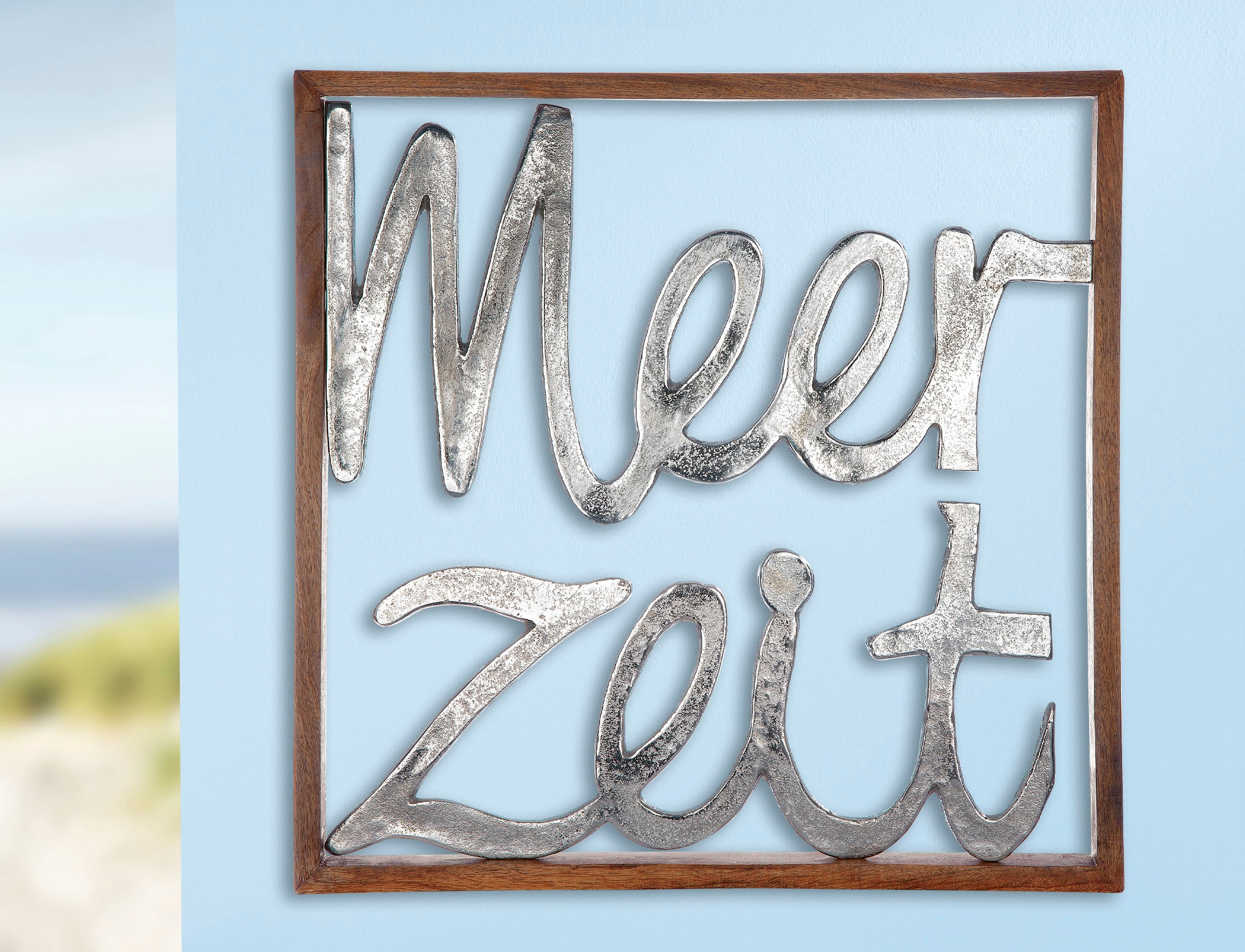 GILDE Wanddekoobjekt "Rahmen XXL Meerzeit" günstig online kaufen