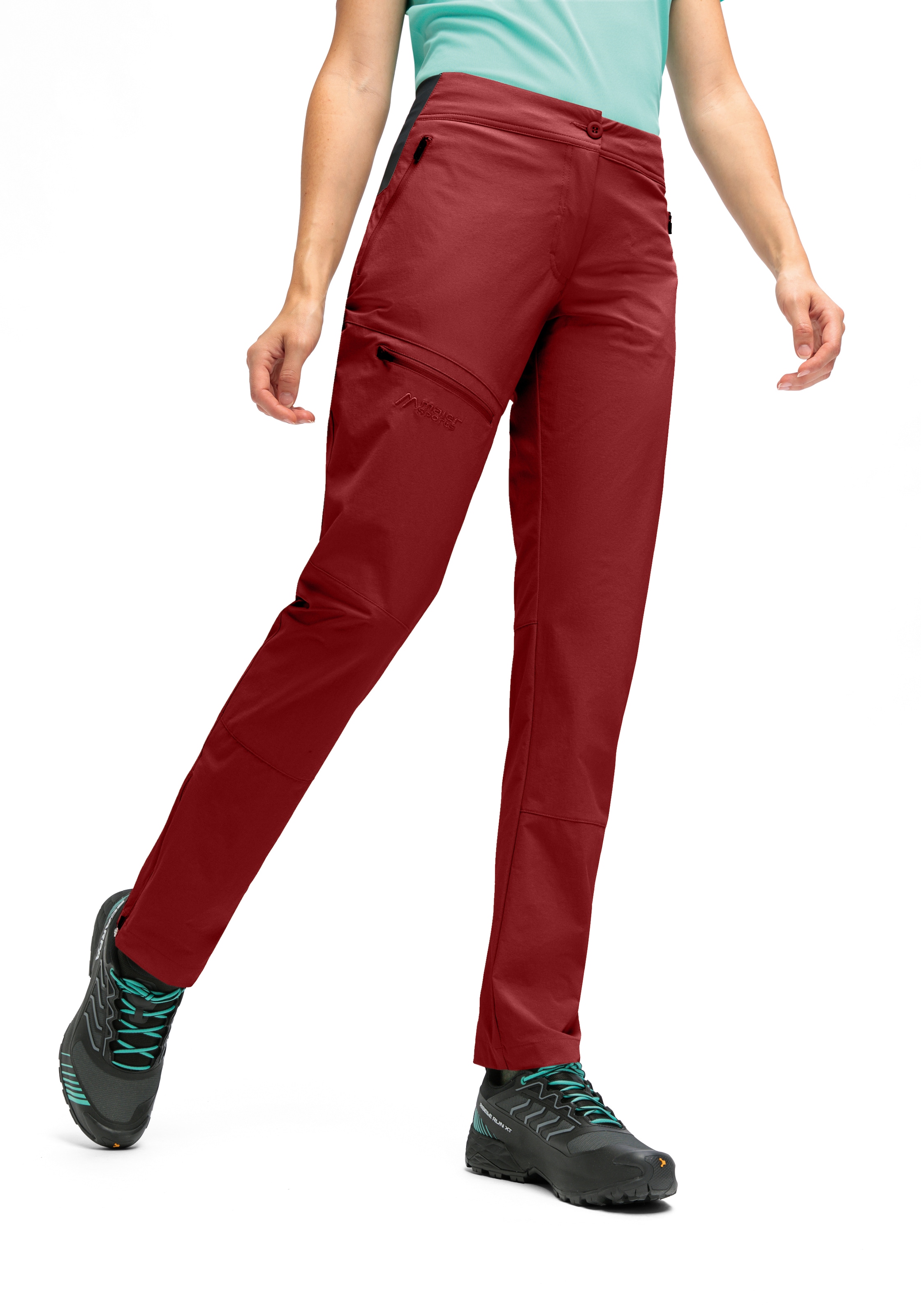 Maier Sports Outdoorhose »Inara slim Vario«, Damen Wanderhose, Funktionshose mit Variobund und 4 Taschen, Slim Fit