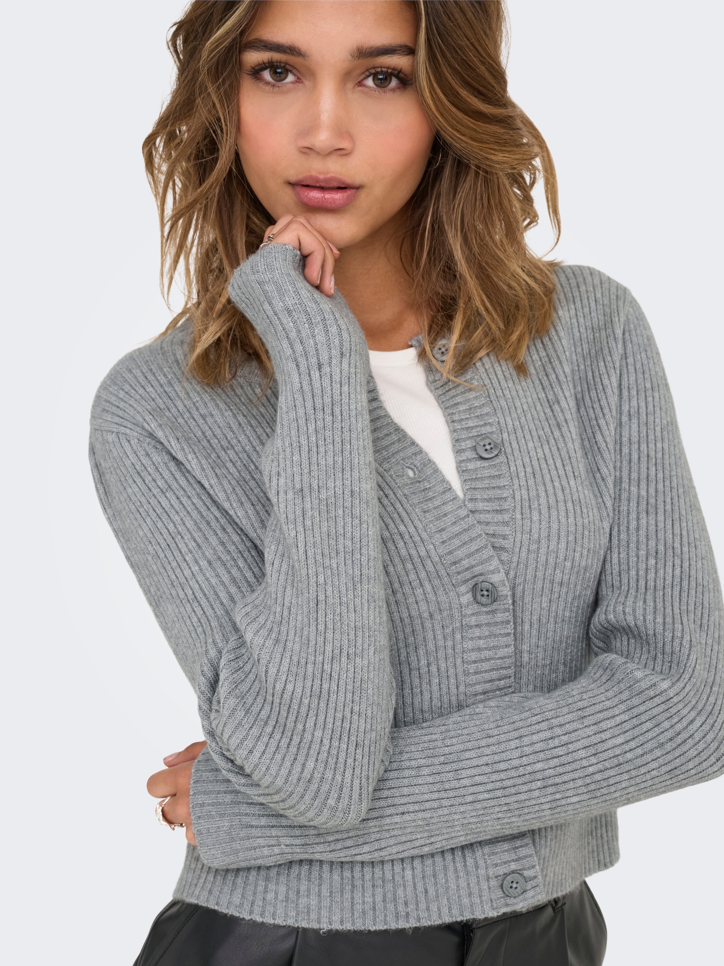 ONLY Strickjacke »ONLKATIA LS BUTTON CARDIGAN NCA KNT«