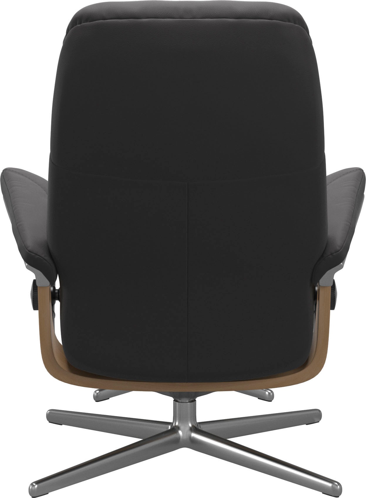 Stressless® Relaxsessel »Consul«, (Set, Relaxsessel mit Hocker), mit Hocker, mit Cross Base, Größe S, M & L, Holzakzent Eiche