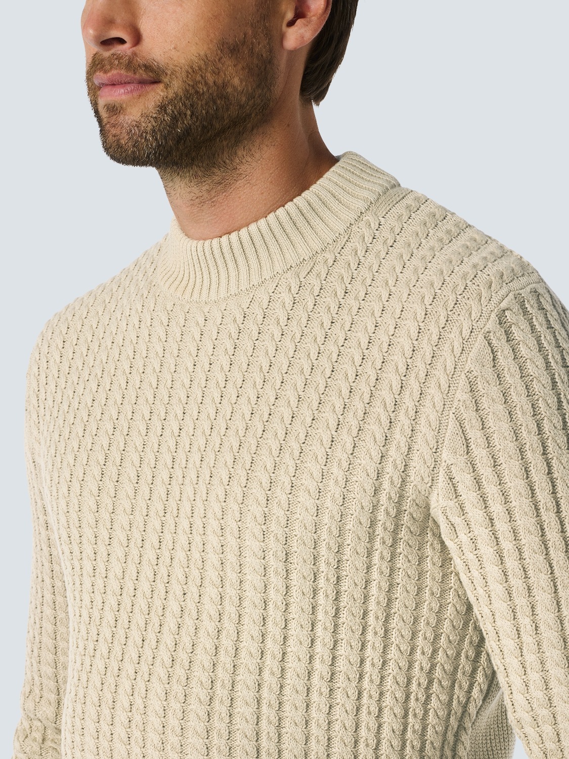 Thumbnail - NO EXCESS Strickpullover, mit Zopfmuster