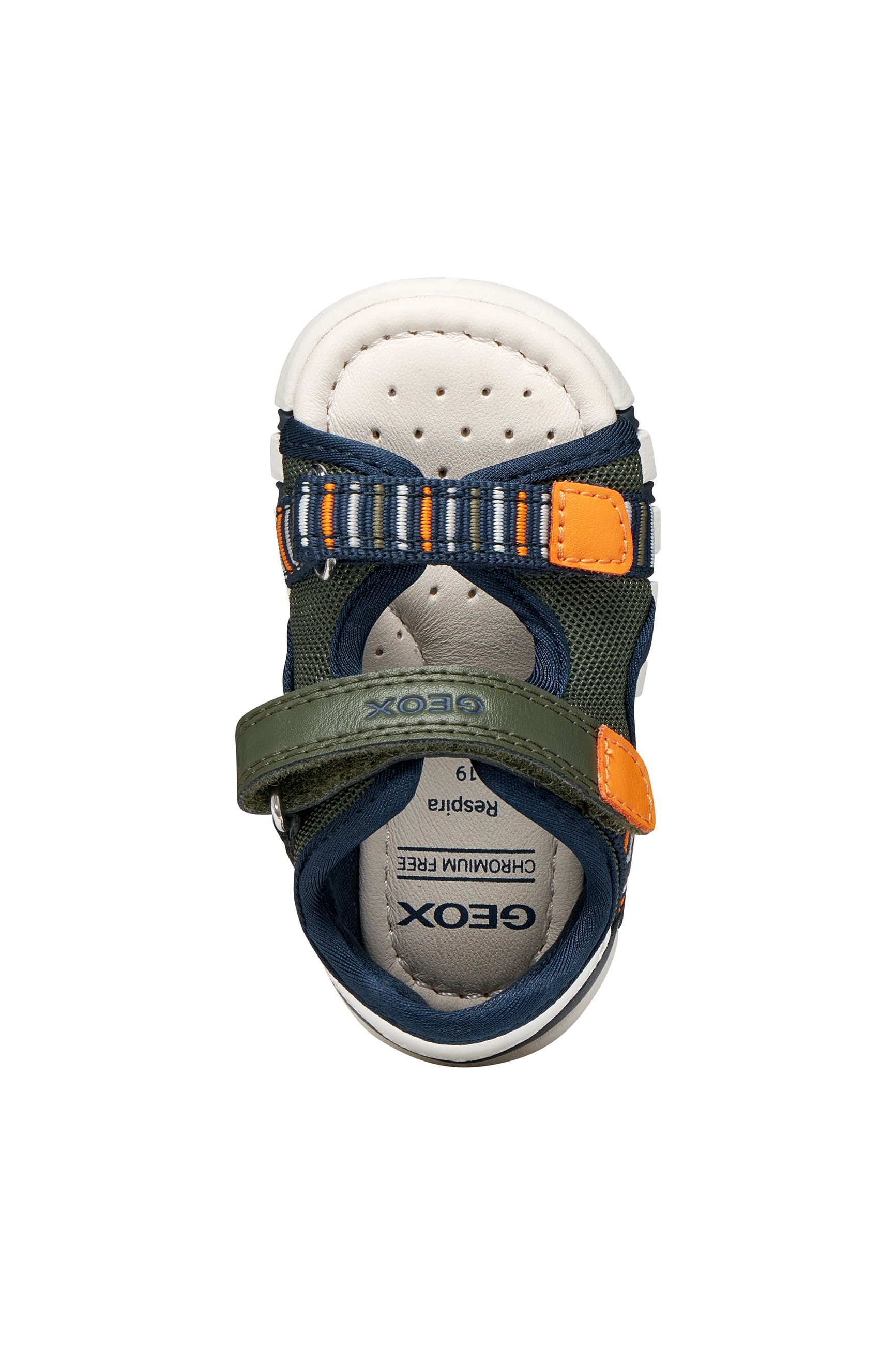 Geox Lauflernschuh »B SANDAL IUPIDOO BOY«  Babyschuh mit Klettverschluss, Größenschablone zum Download