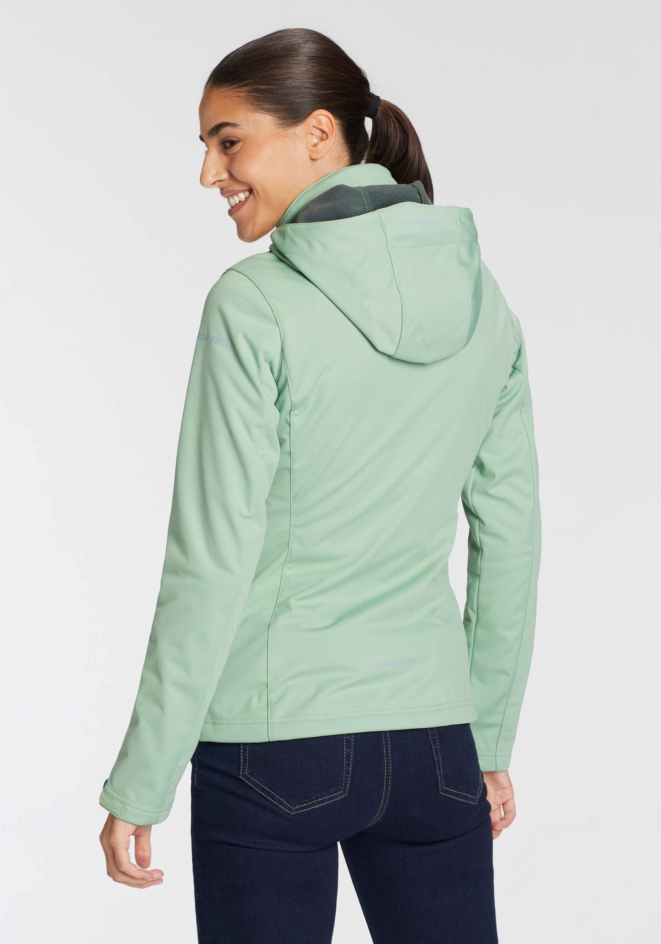 Icepeak Softshelljacke "D SOFTSHELLJACKE BOISE", (1 St.), mit Kapuze, Wasse günstig online kaufen