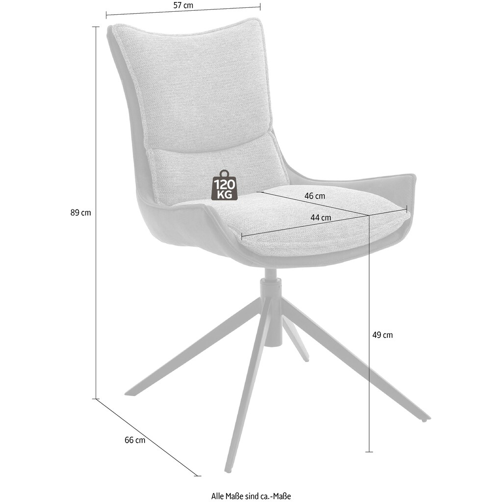 MCA furniture 4-Fußstuhl »Kitami«, (Set), 2 St.