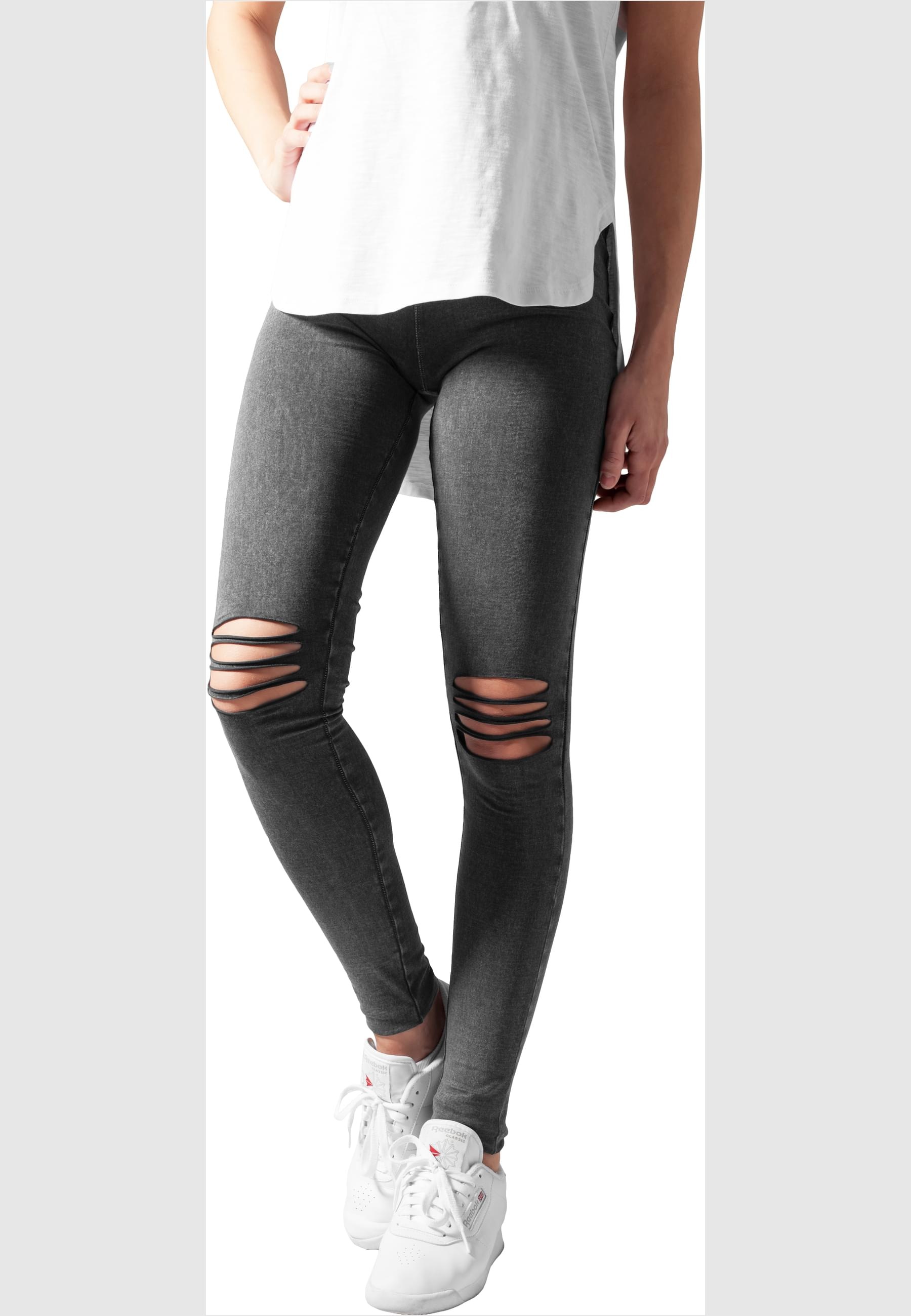 URBAN CLASSICS Leggings »Urban Classics Damen Ladies Cutted Knee Leggings«, (1 tlg.)