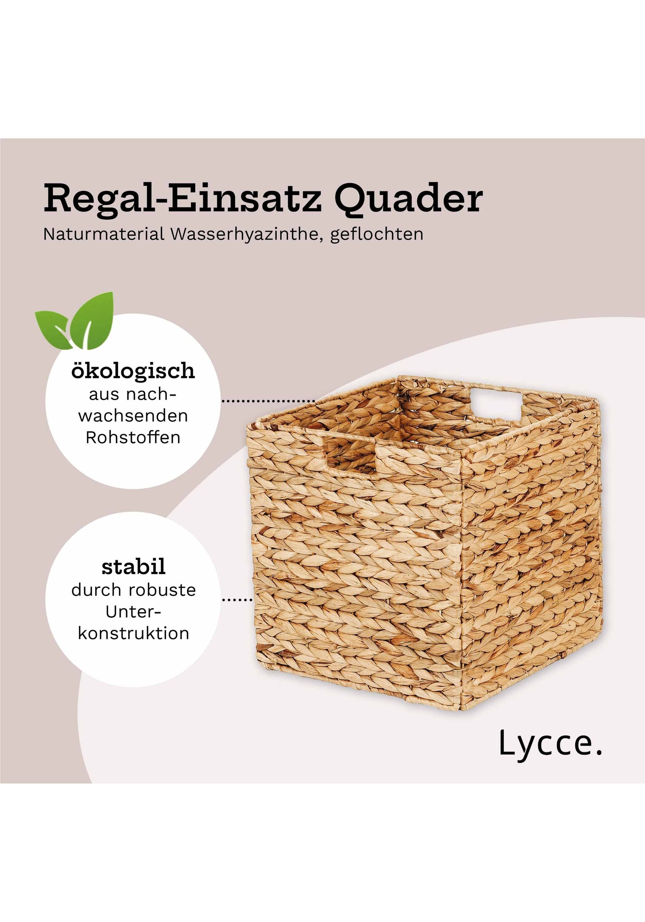 Lycce Aufbewahrungsbox »Aufbewahrungskorb Aufbewahrungskorb Wasserhyazinthe«