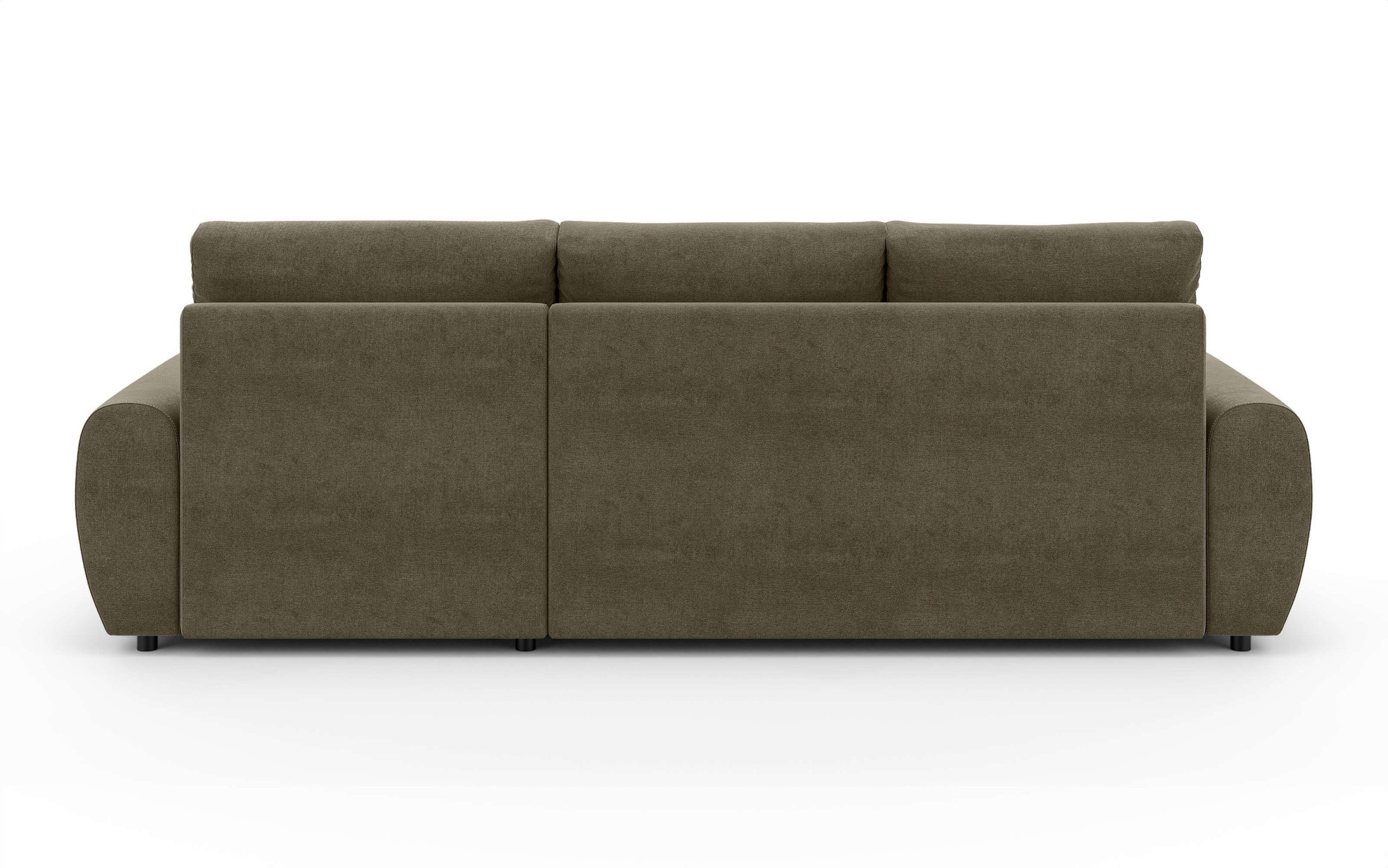 INOSIGN Ecksofa »HAVERHILL Schlafsofa mit Bettkasten, Maße B/H/T: 237/89/166 cm«, L-Form mit Recamiere links oder rechts bestellbar, Wellenunterfederung