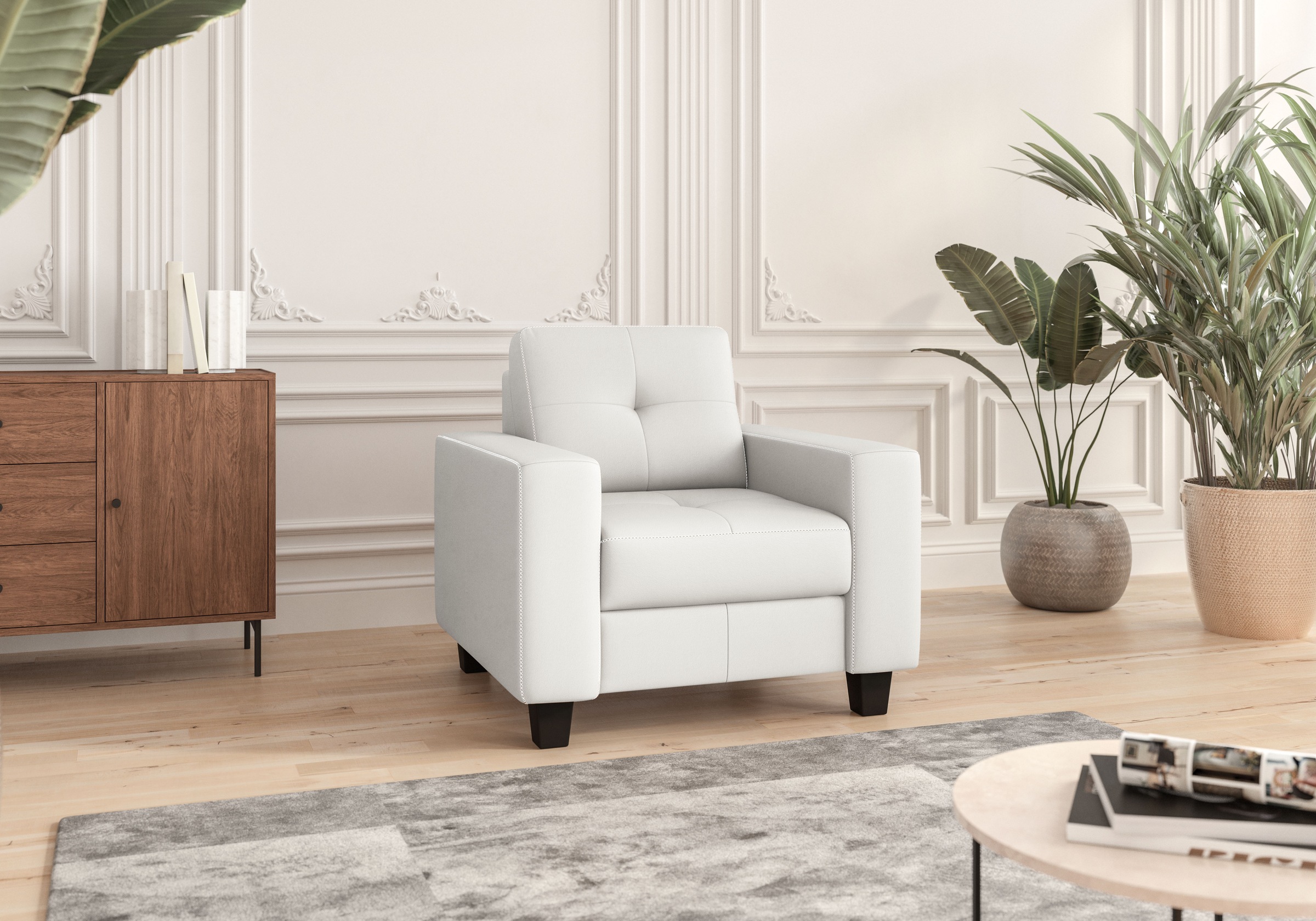 Places of Style Sessel "Varese", Kreuznaht in beige günstig online kaufen