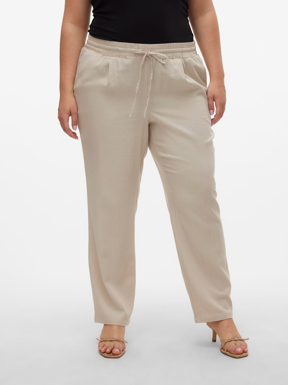 Vero Moda Curve Schlupfhose "VMJESMILO ANKLE PANTS WVN GA NOOS CUR", Sommer günstig online kaufen