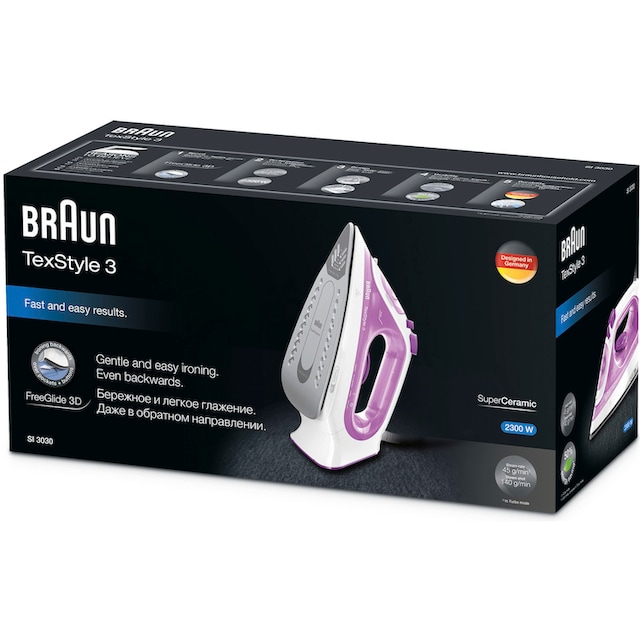 Braun Dampfbügeleisen »TexStyle 3 SI 3030 PU«, 2300 W, Anti-Kalk-System auf  Raten | BAUR