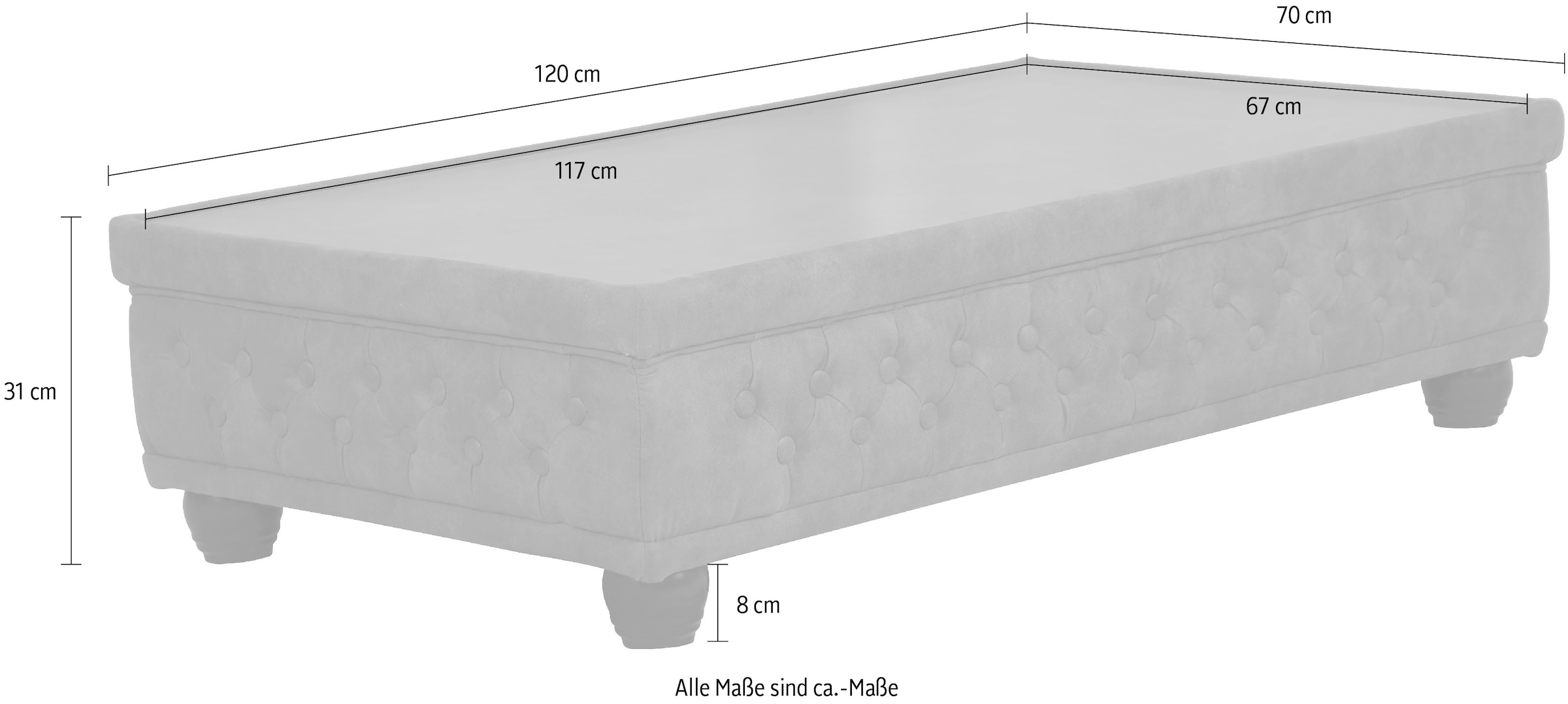 Home affaire Couchtisch »Rysum«, passend zur Polsterserie "Rysum", mit Glasplatte