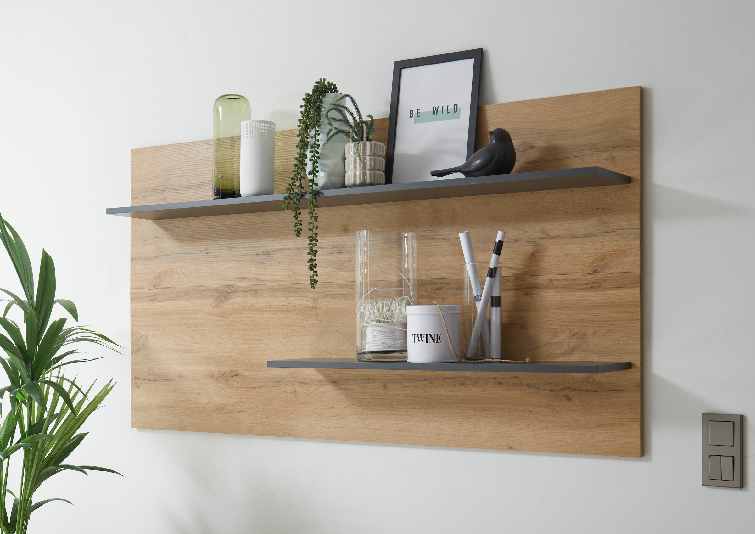 Home affaire Wandregal "City/Giron, modernes Wandboard, Wandhalter mit Abla günstig online kaufen