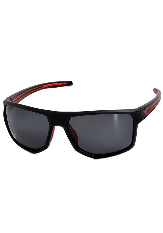 F2 Sonnenbrille, Eckige unisex Sportbrille, polarisierende Gläser, Vollrand