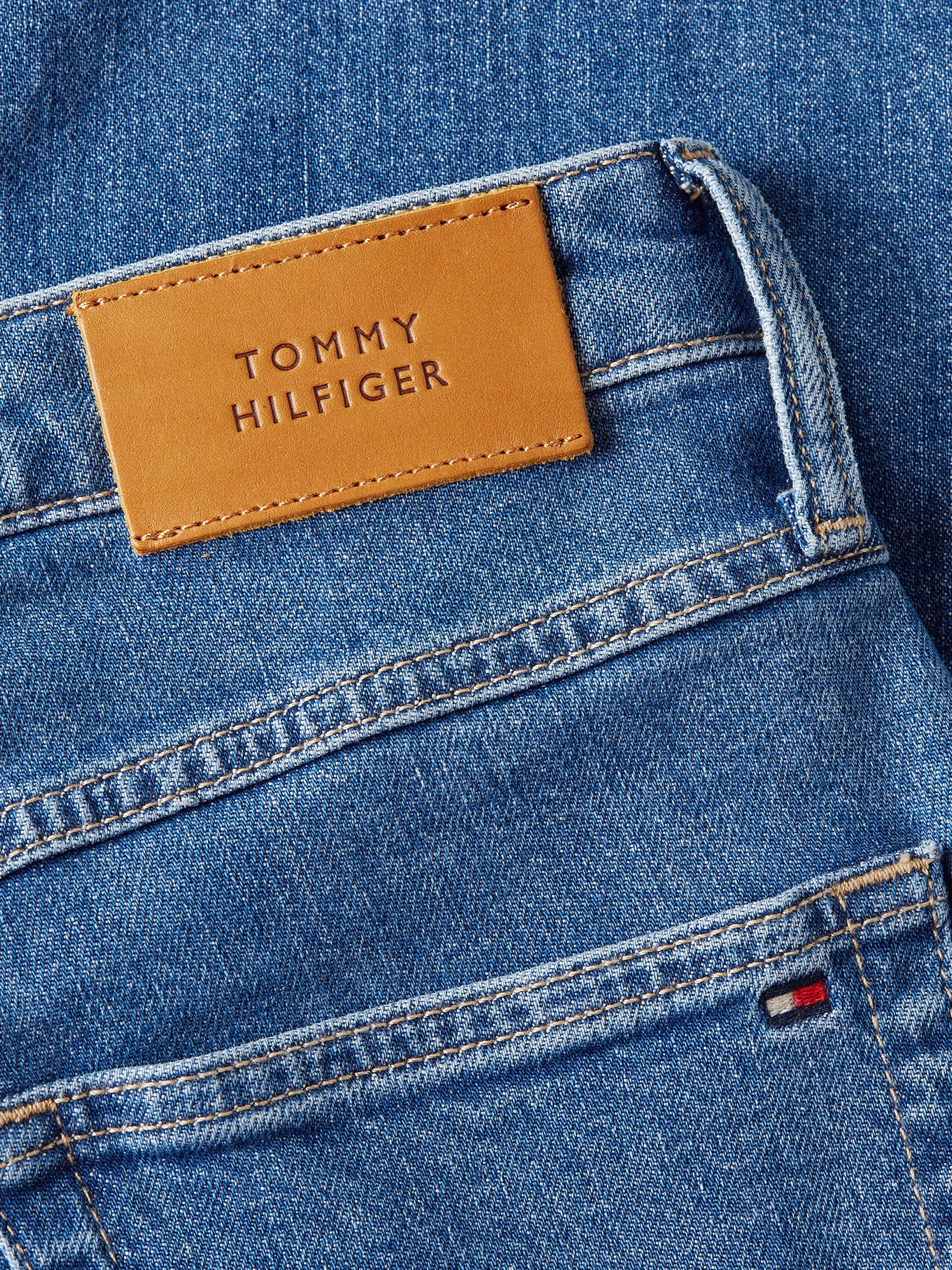 kaufen Hilfiger Tommy Leder-Badge Hilfiger | Tommy STRAIGHT mit »CLASSIC HW«, Straight-Jeans BAUR
