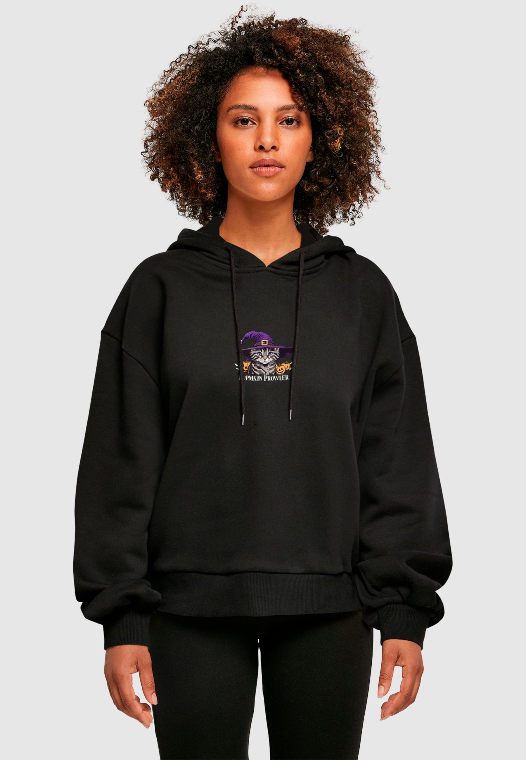 Merchcode Kapuzenpullover »Merchcode Ladies Halloween - Pumpkin Prowler Hoody«, (1 tlg.)