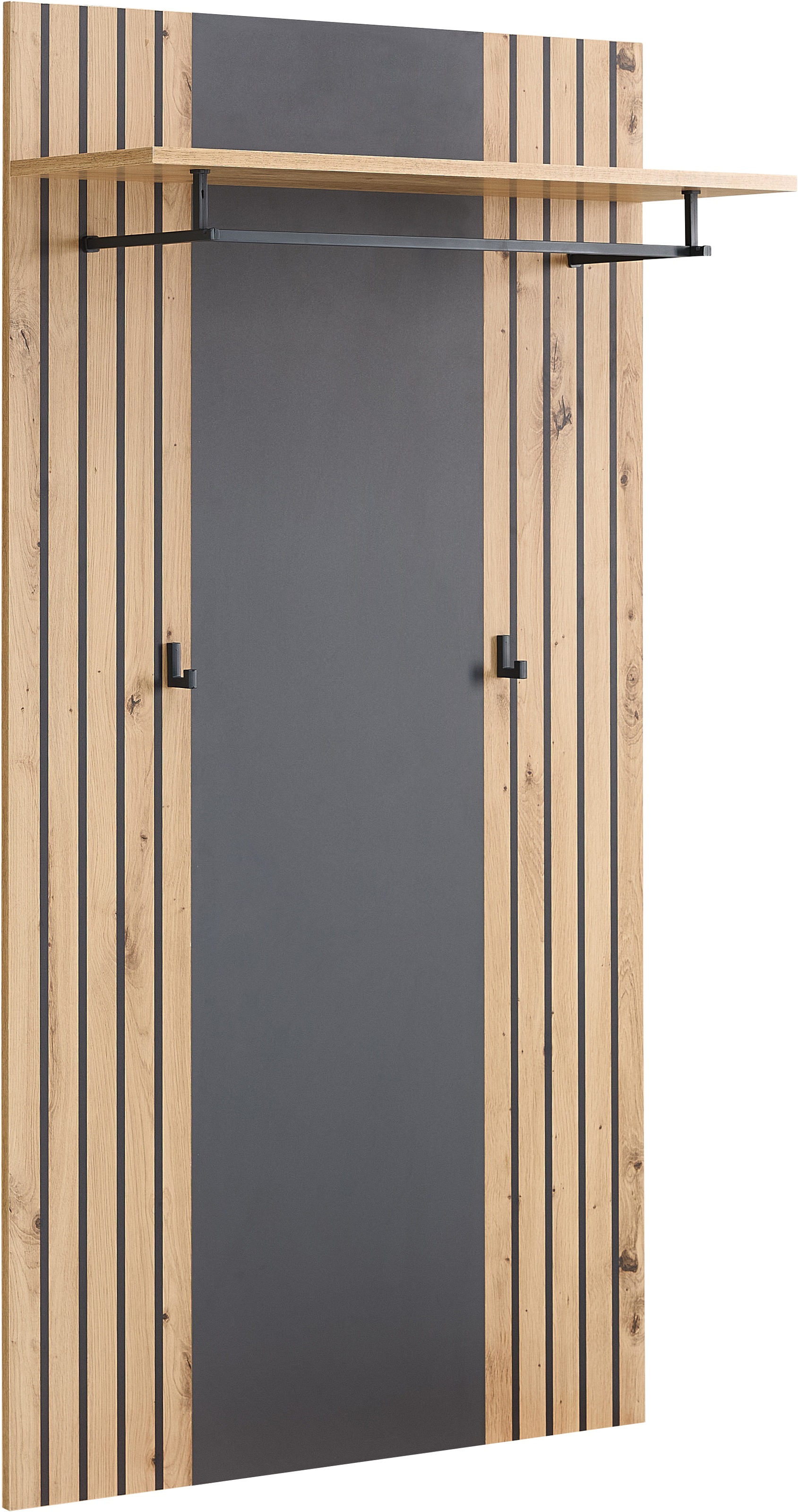 HBZ Garderobenpaneel "Lagos in Anthrazit, BxHxT 80x150x28 cm" 1 Stk. tlg. P günstig online kaufen