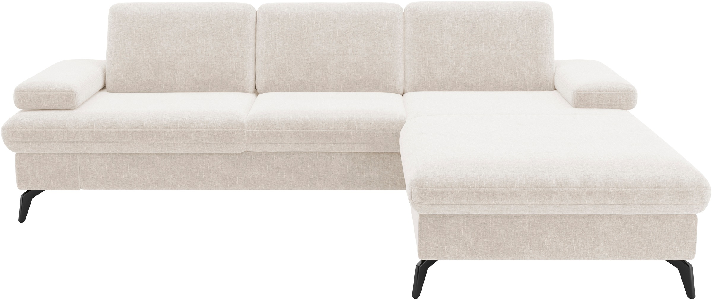 sit&more Ecksofa »Morris Jubi, L-Form«, inkl. Armteilfunktion und 1 Zierkissen, wahlweise mit Bettfunktion